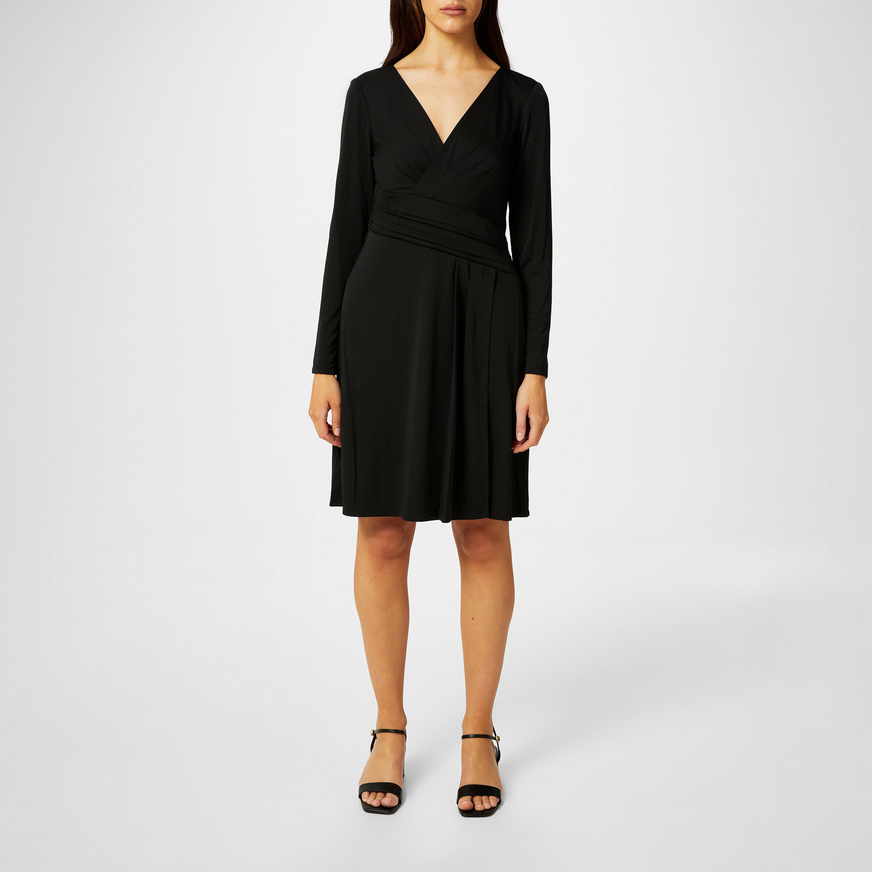 Black - Lauren by Ralph Lauren - Long-Sleeve Glendon Jersey Dress - 5