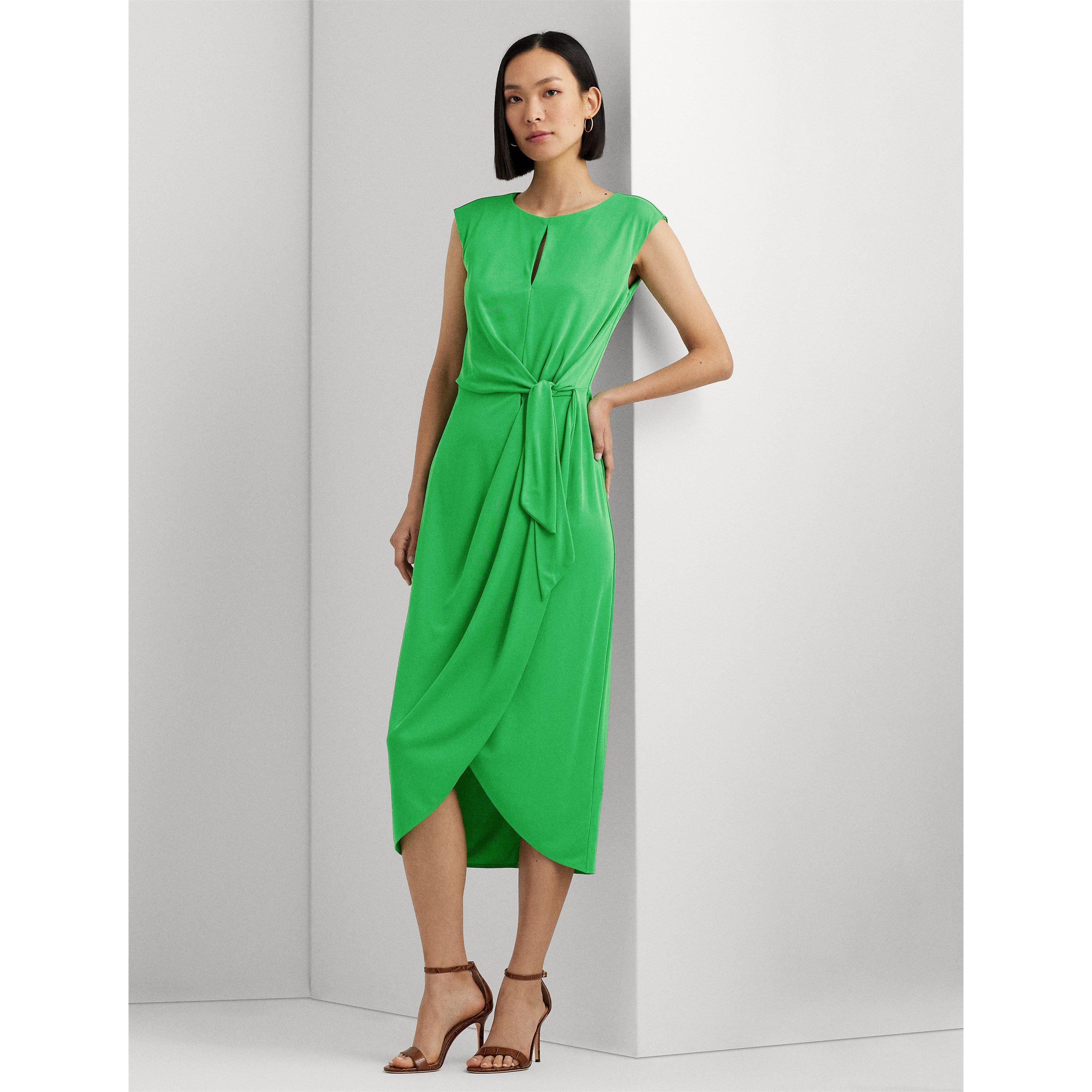 Green Topaz - Lauren by Ralph Lauren - Reidly Belted Dress - 5