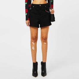 Versace Jeans Couture Rose Denim Shorts