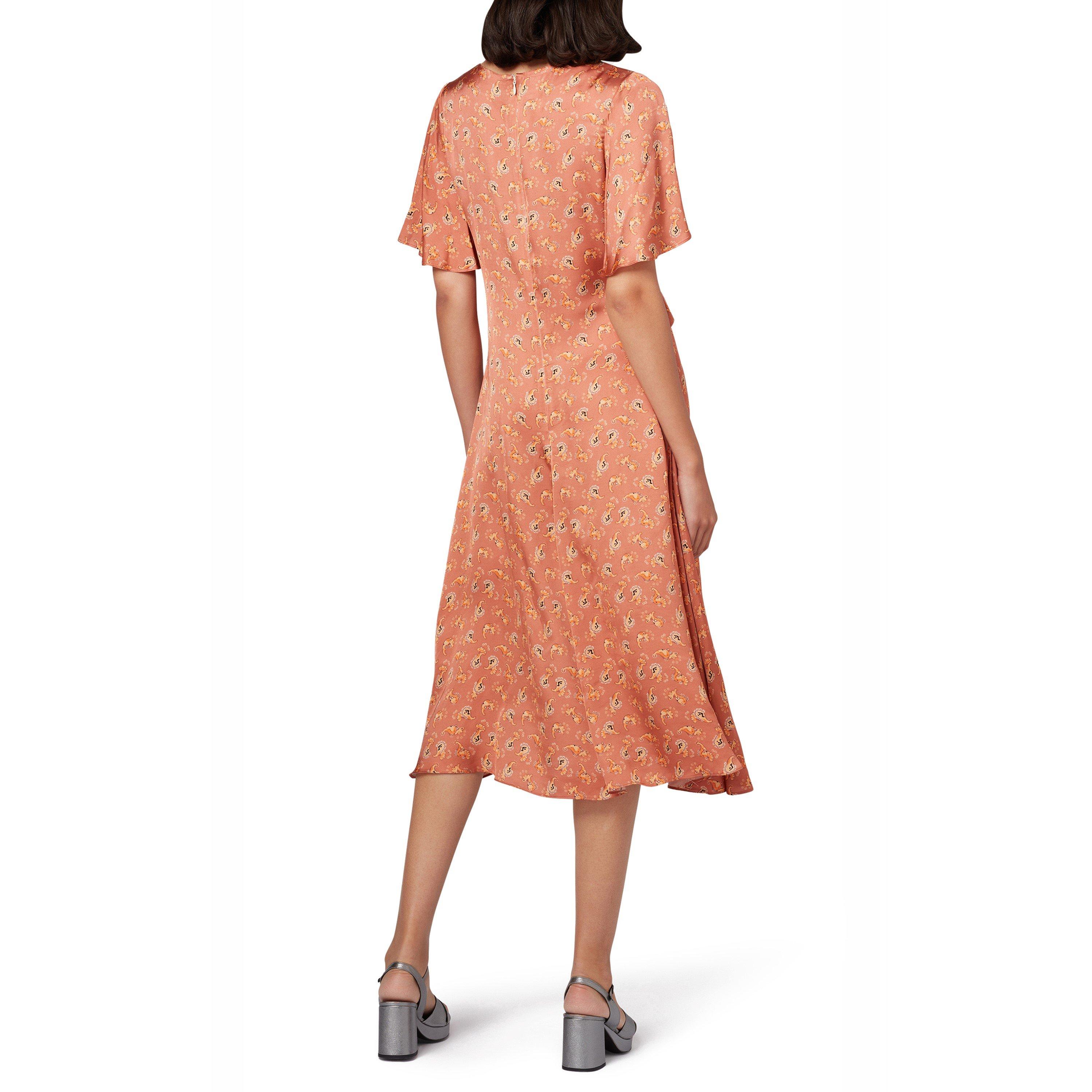 Pinks 22 - PS Paul Smith - Women's Paisley Midi Tea Dress - 3