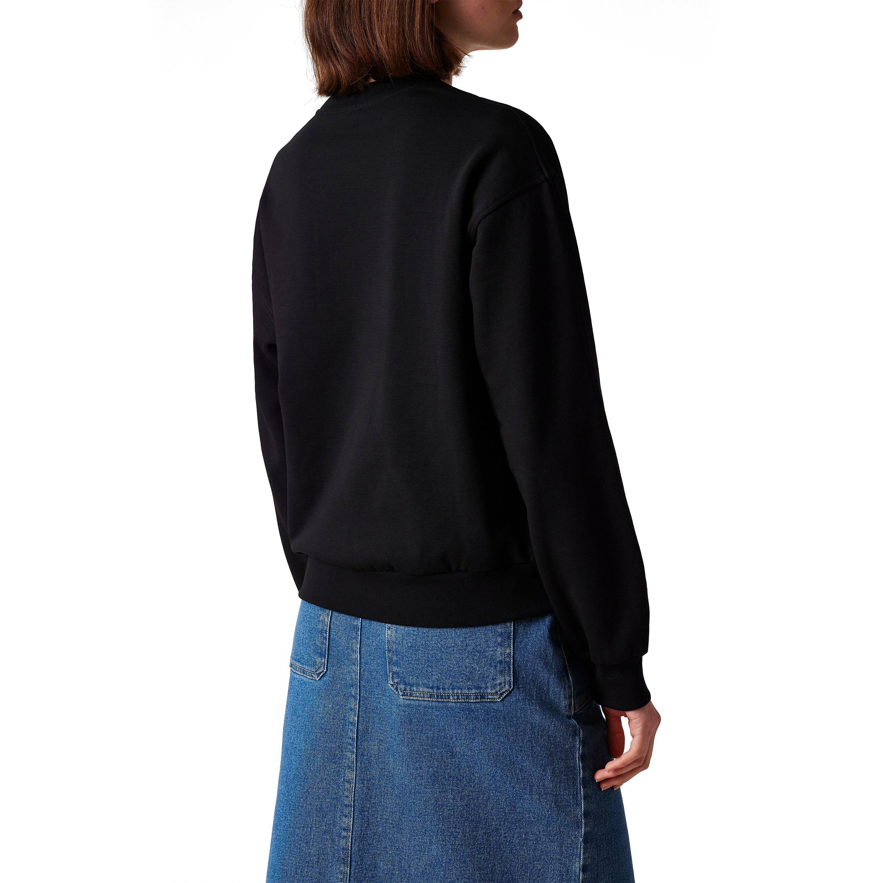 Black - PS Paul Smith - Women's Swirl Logo Crew Sweatshirt - 2