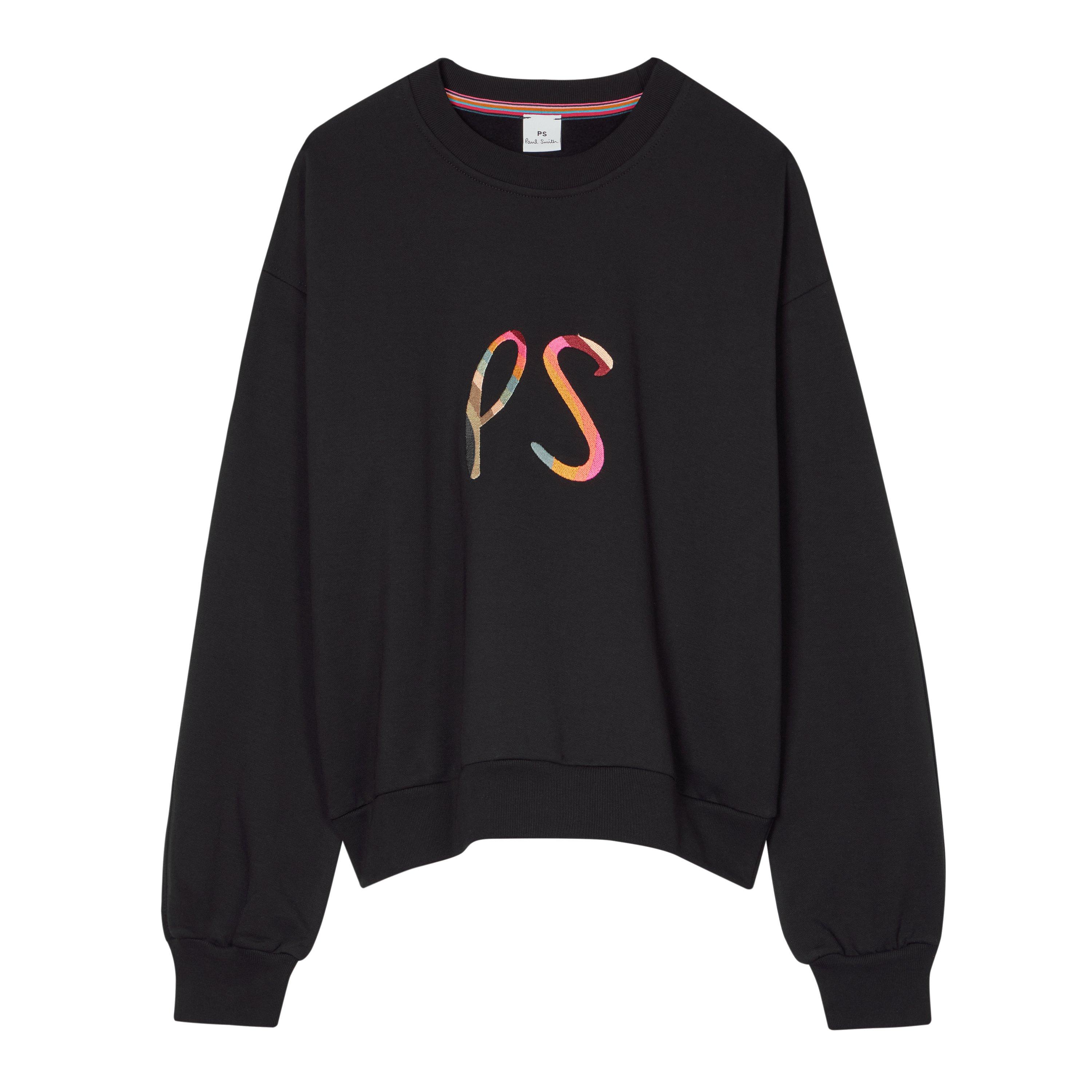 Black - PS Paul Smith - Women's Swirl Logo Crew Sweatshirt - 3