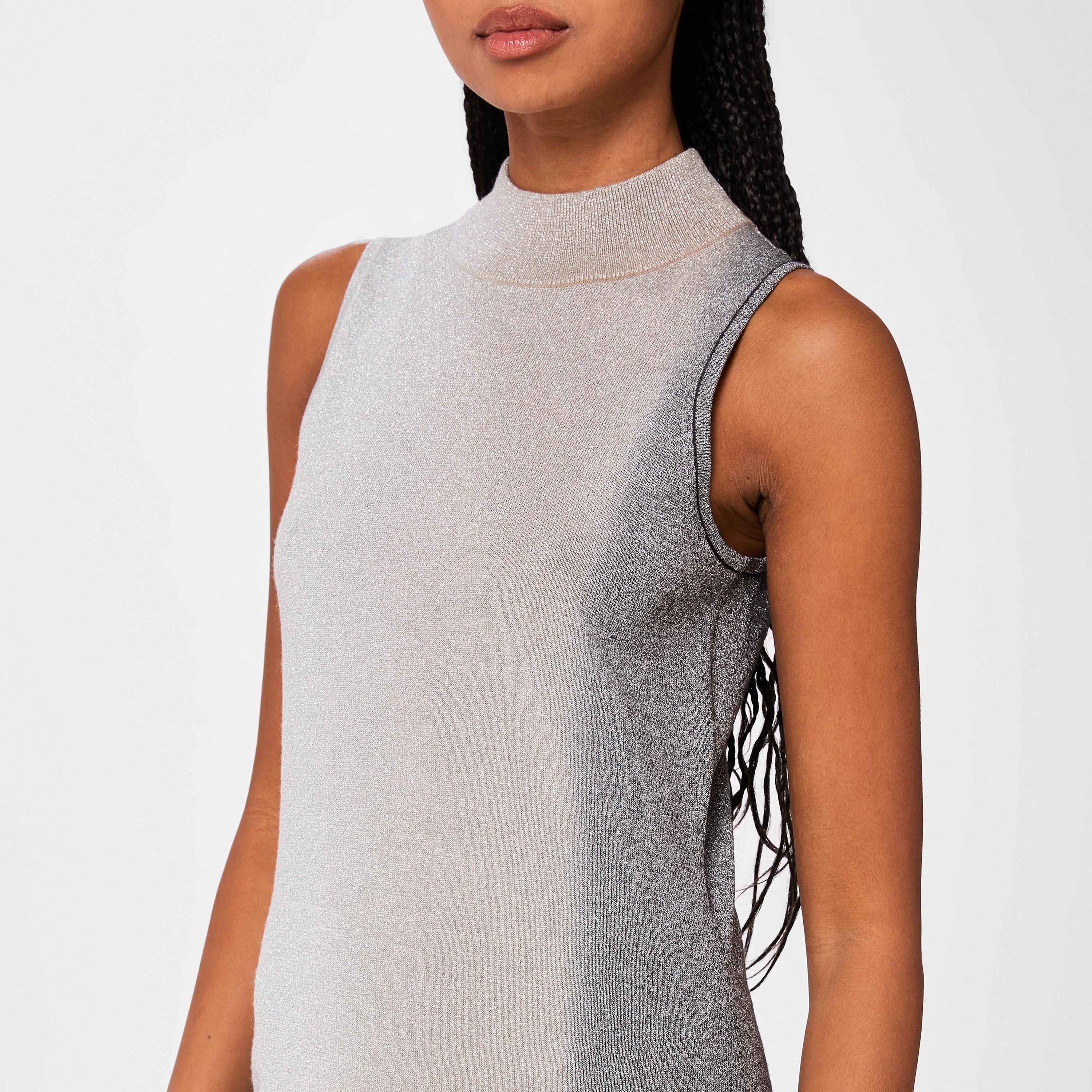 Blacks 79 - PS Paul Smith - Women's Metallic Knitted Jumper Dress - 4