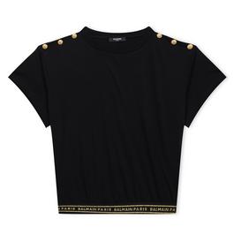 Balmain Logo T Shirt Girls