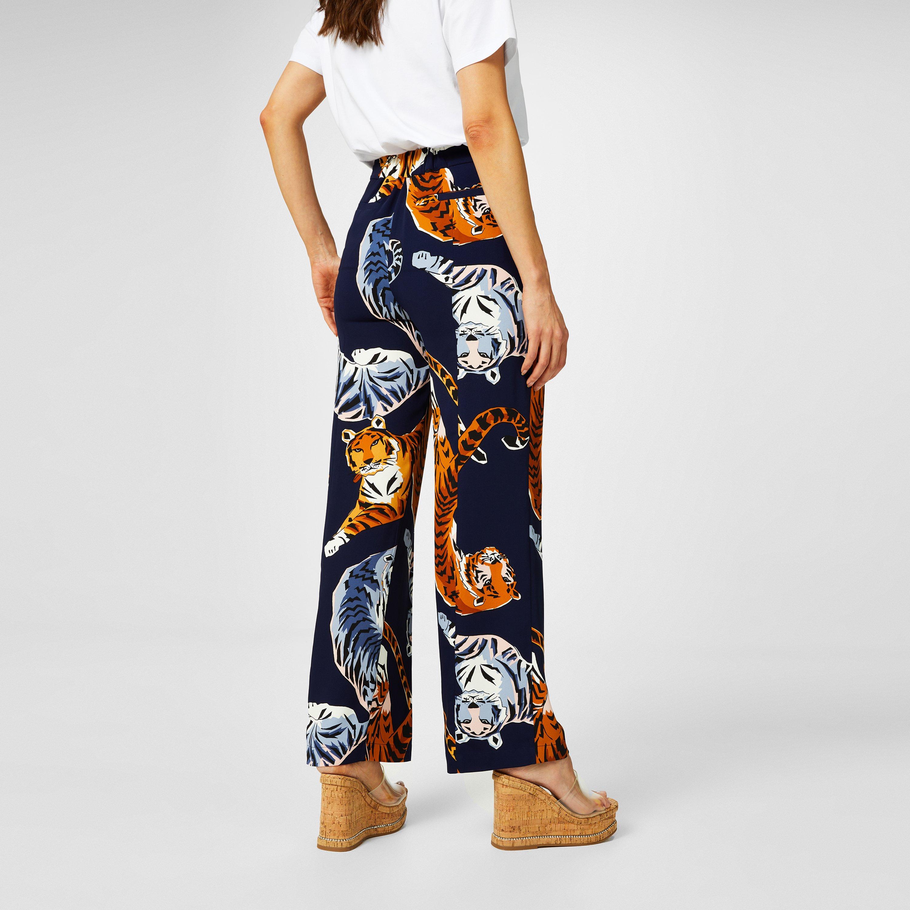 Big Cat Print - Biba - Biba Wide Leg Trouser - 2