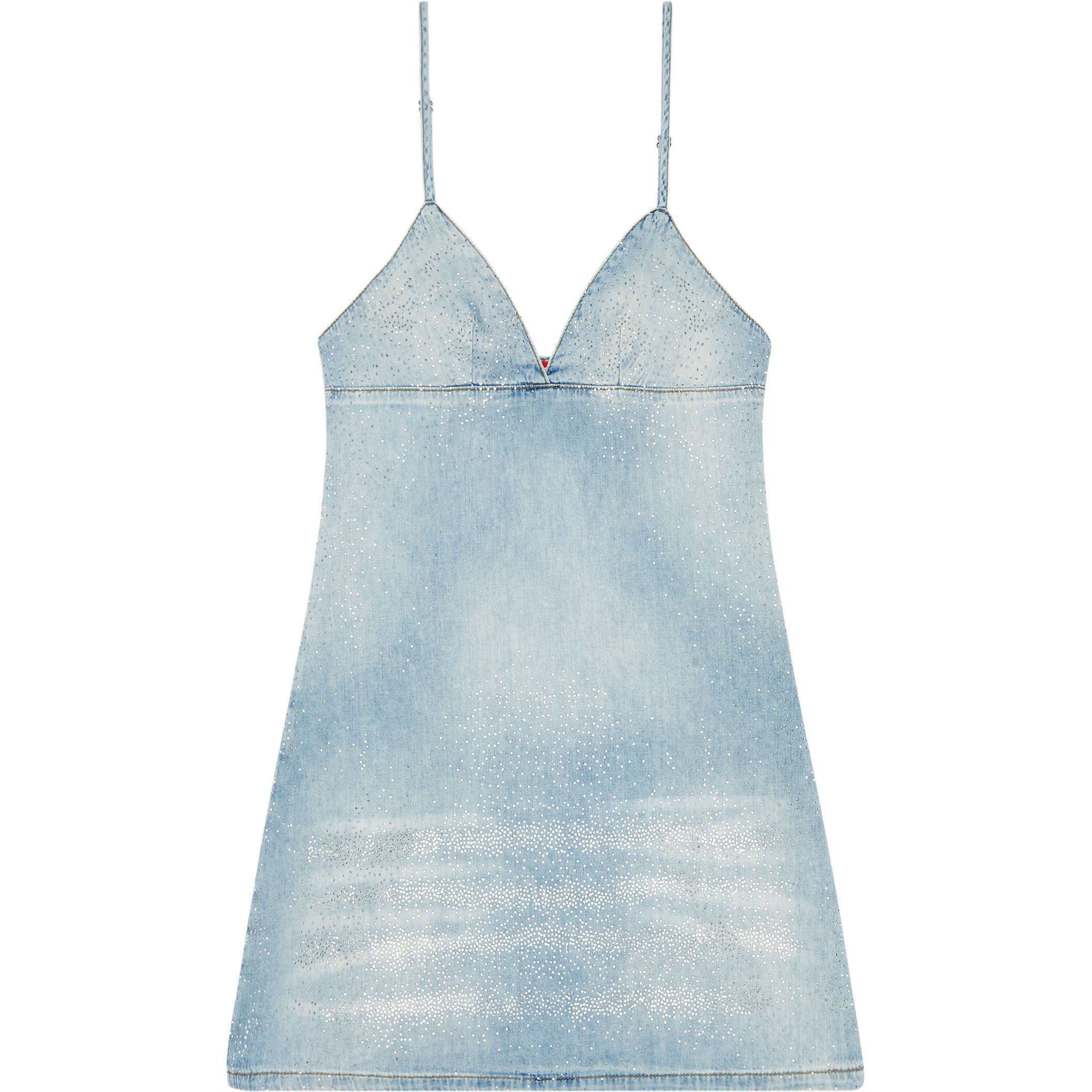 Blue - Diesel - Women's Mini Dress - 5