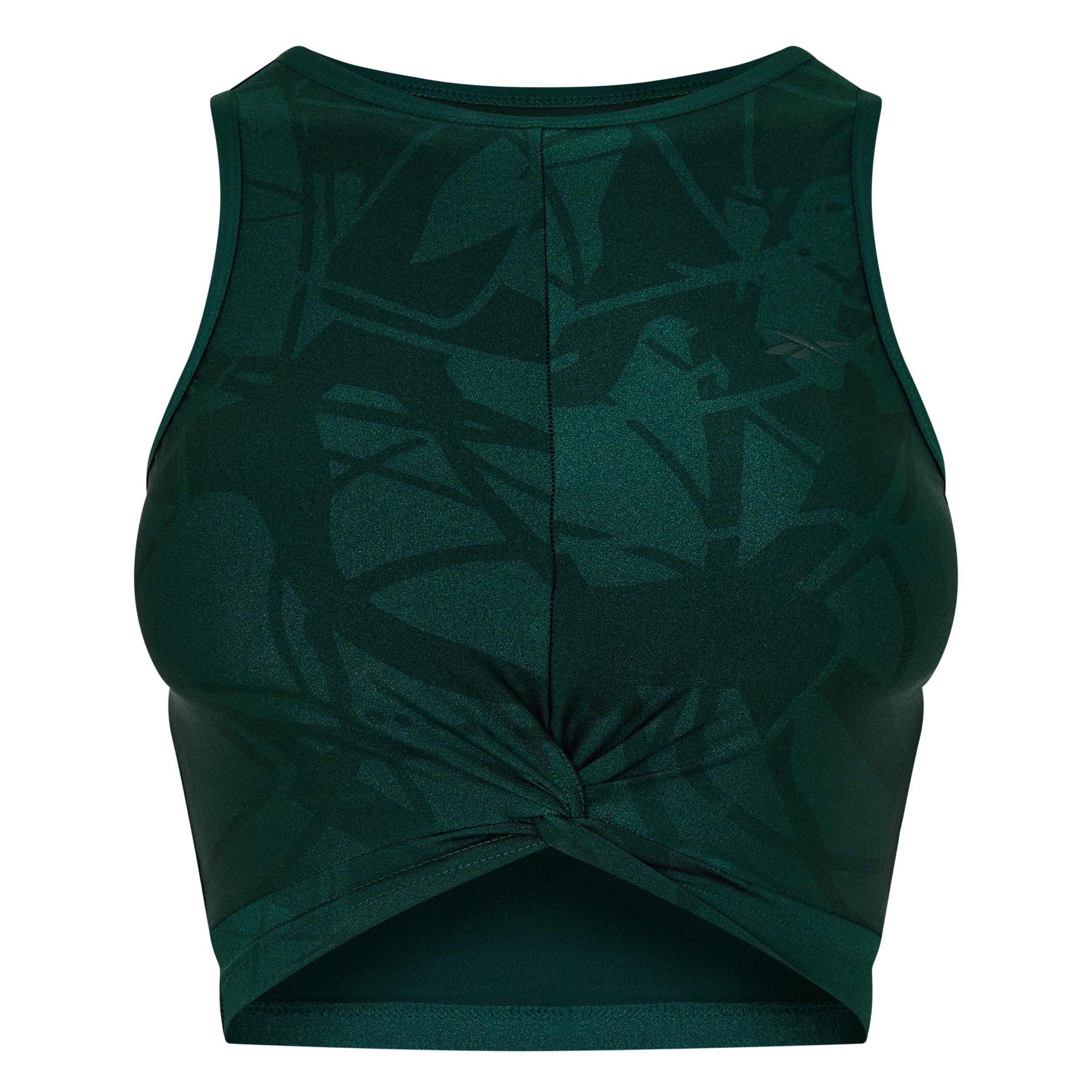 Forgrn - Reebok - Women's Shiny Yoga Scribble Crop Top - 1