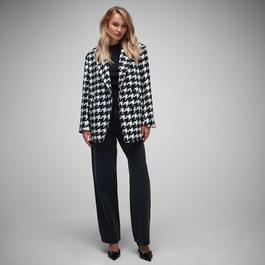 Missguided Houndstooth Formal Blazer Coat