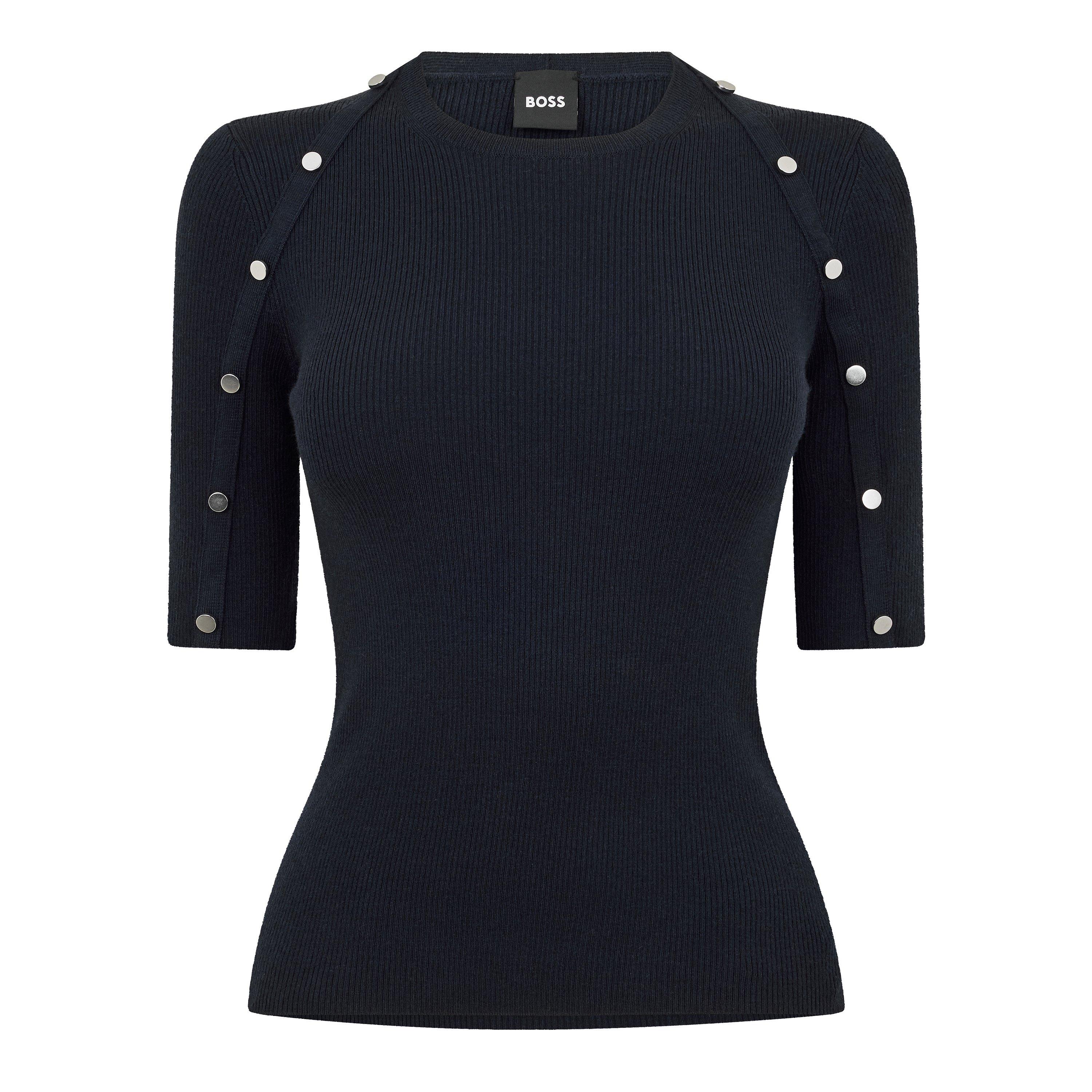 Dark Blue - Boss - Famistosa Sweater - 1