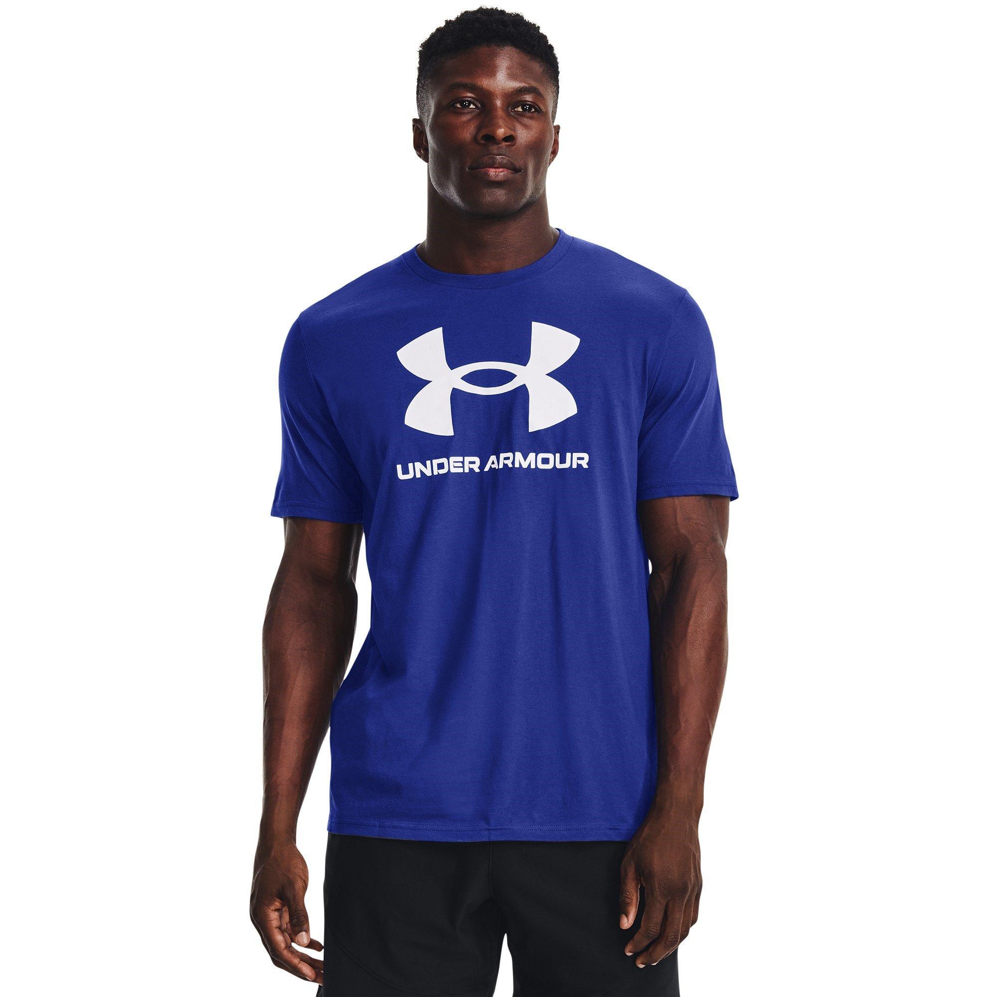 Blue - Under Armour - Logo T-Shirt Mens - 2