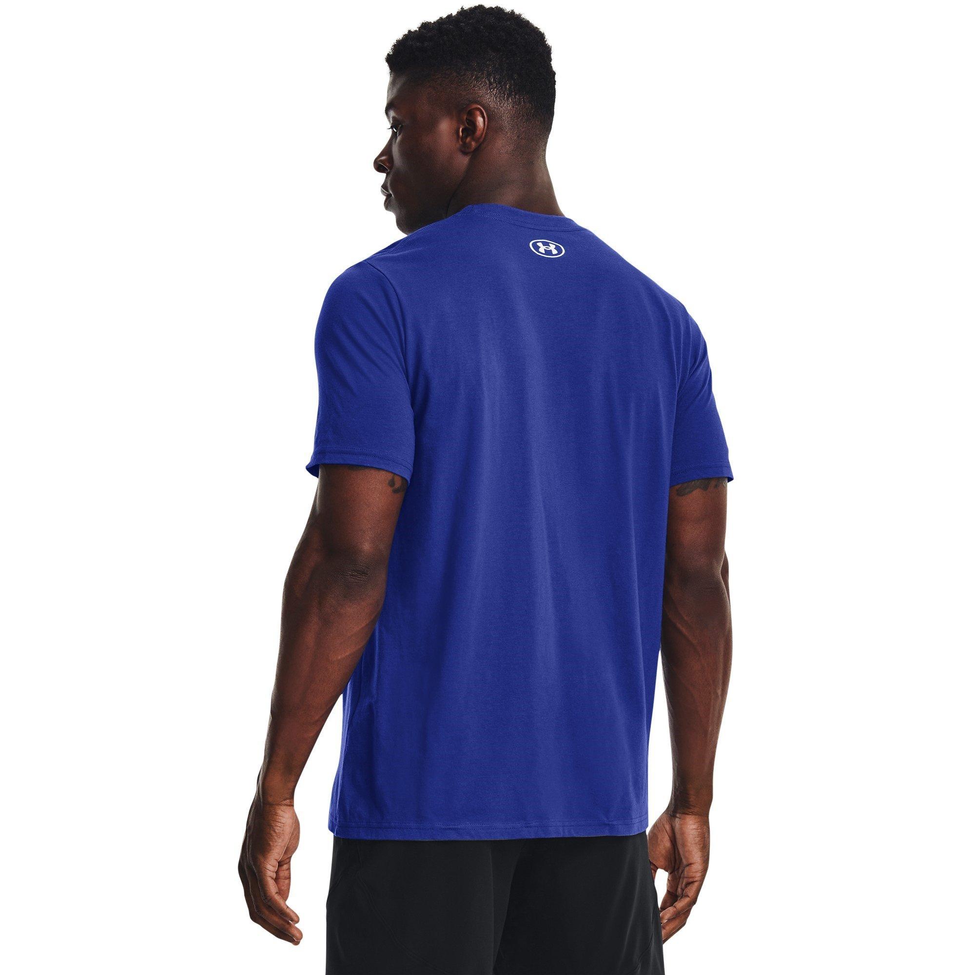 Blue - Under Armour - Logo T-Shirt Mens - 3