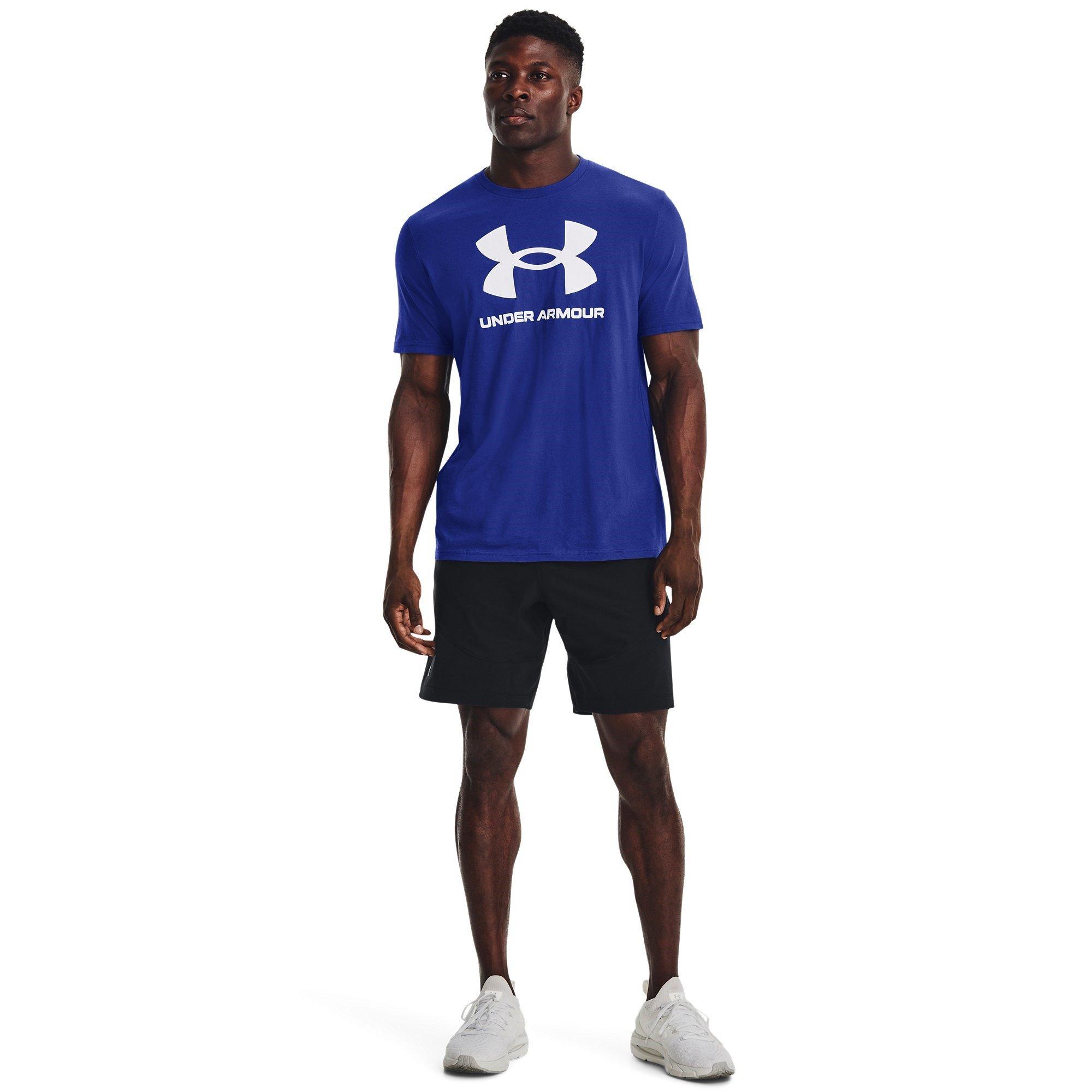 Blue - Under Armour - Logo T-Shirt Mens - 4