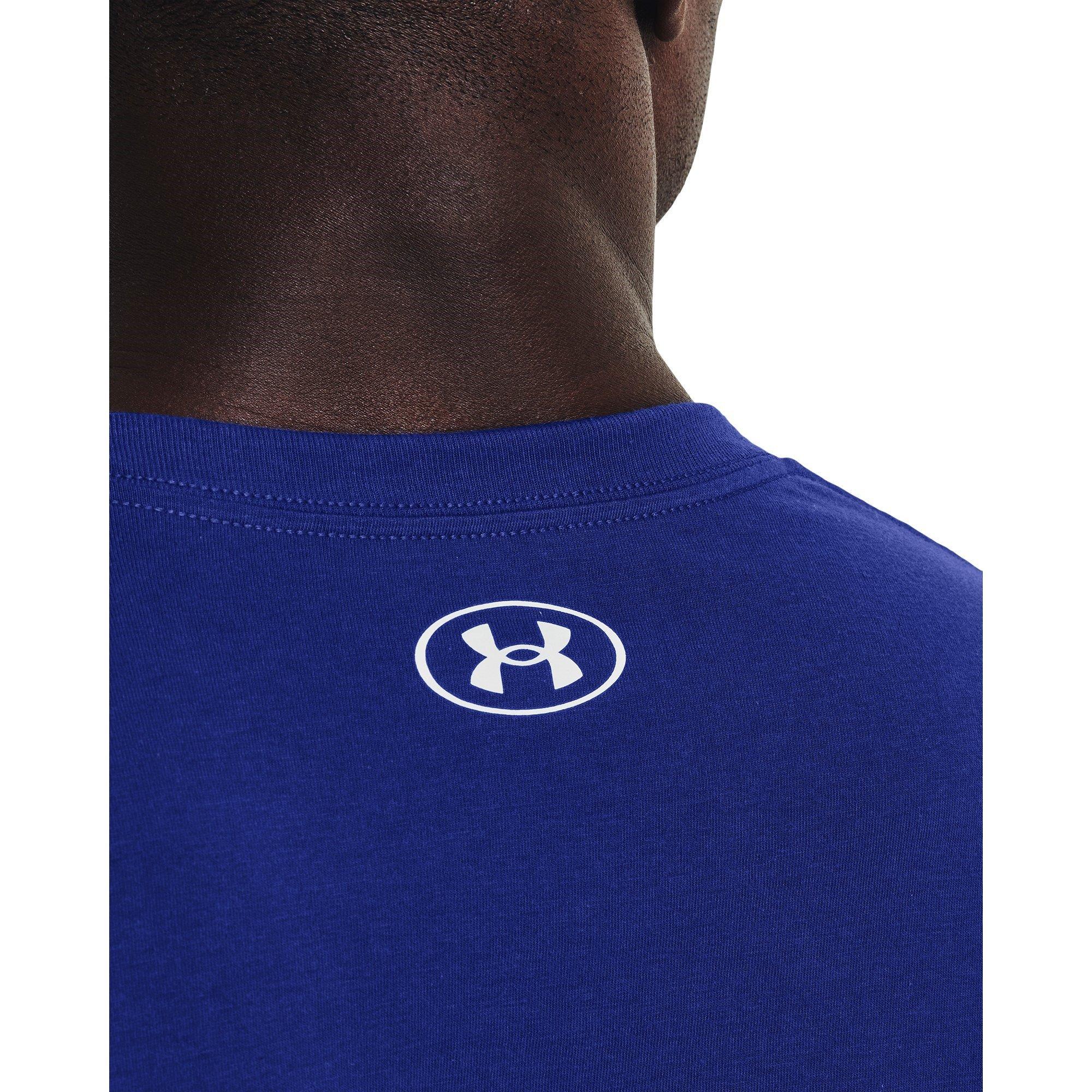 Blue - Under Armour - Logo T-Shirt Mens - 5