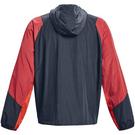 Gris/Rouge - Under Armour - Under Armour Ua Rush Woven 1/2 Zip Anorak Tracksuit Top Mens - 11