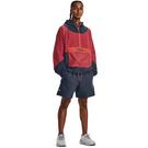 Gris/Rouge - Under Armour - Under Armour Ua Rush Woven 1/2 Zip Anorak Tracksuit Top Mens - 4