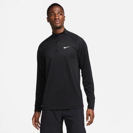 Nike Ready Mens Dri FIT 1 4 Zip Fitness Top