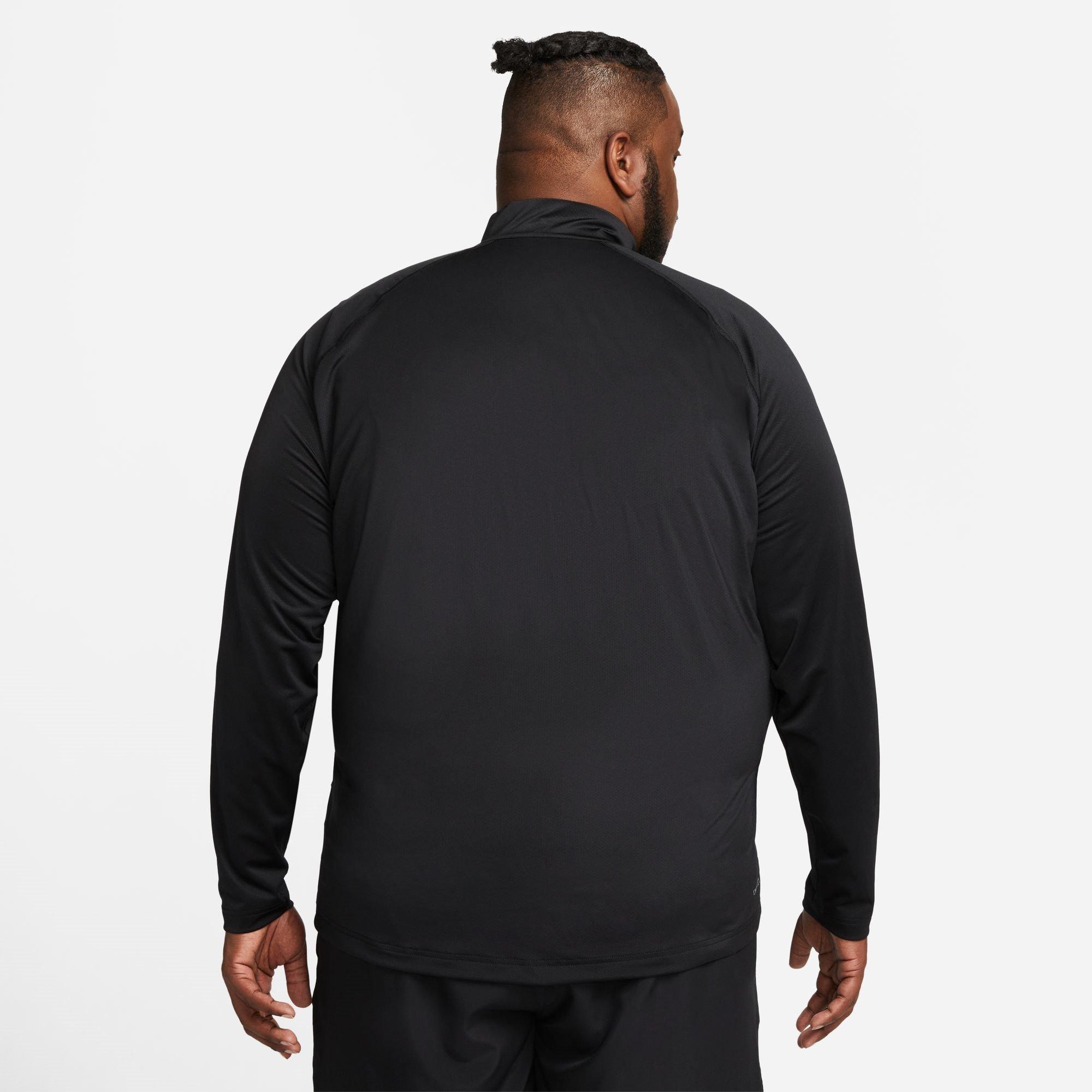 Sort/Hvid - Nike - Ready Men's Dri-FIT 1/4-Zip Fitness Top - 7