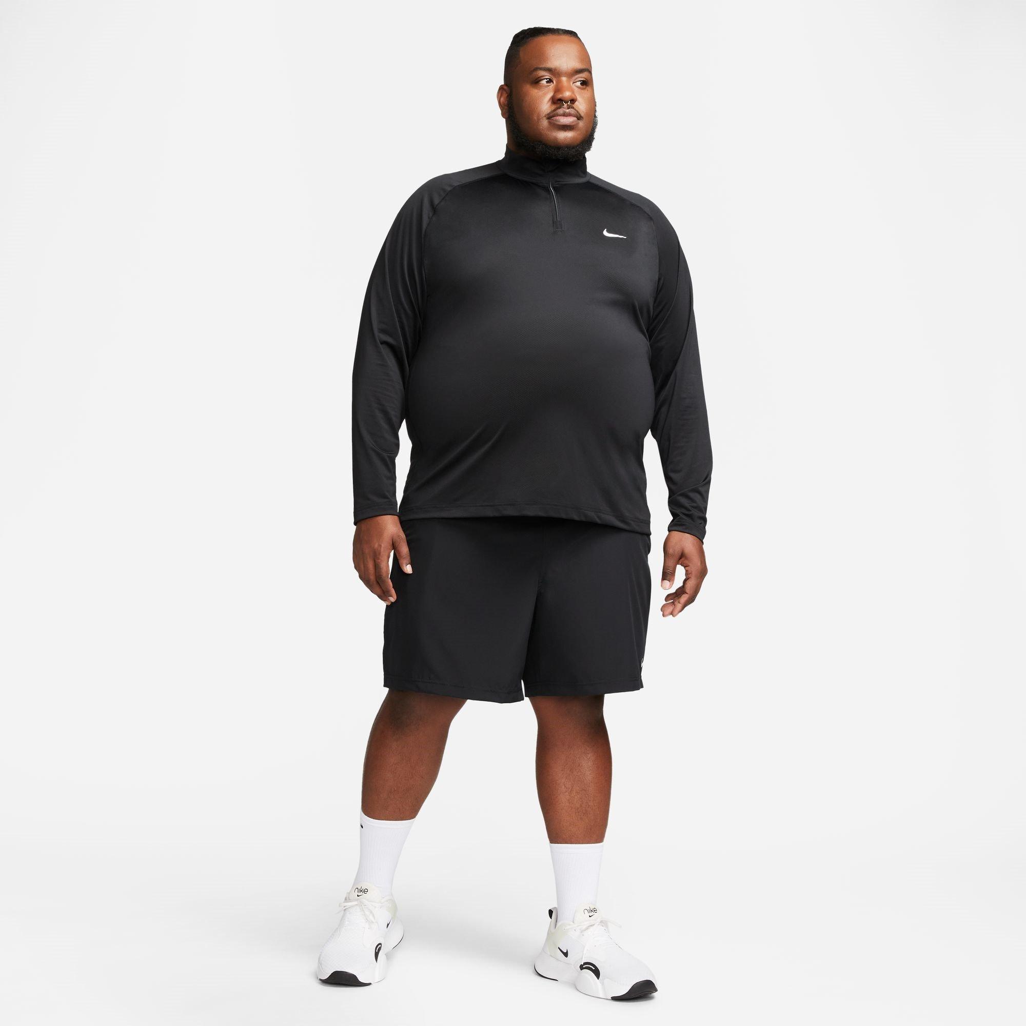 Sort/Hvid - Nike - Ready Men's Dri-FIT 1/4-Zip Fitness Top - 10