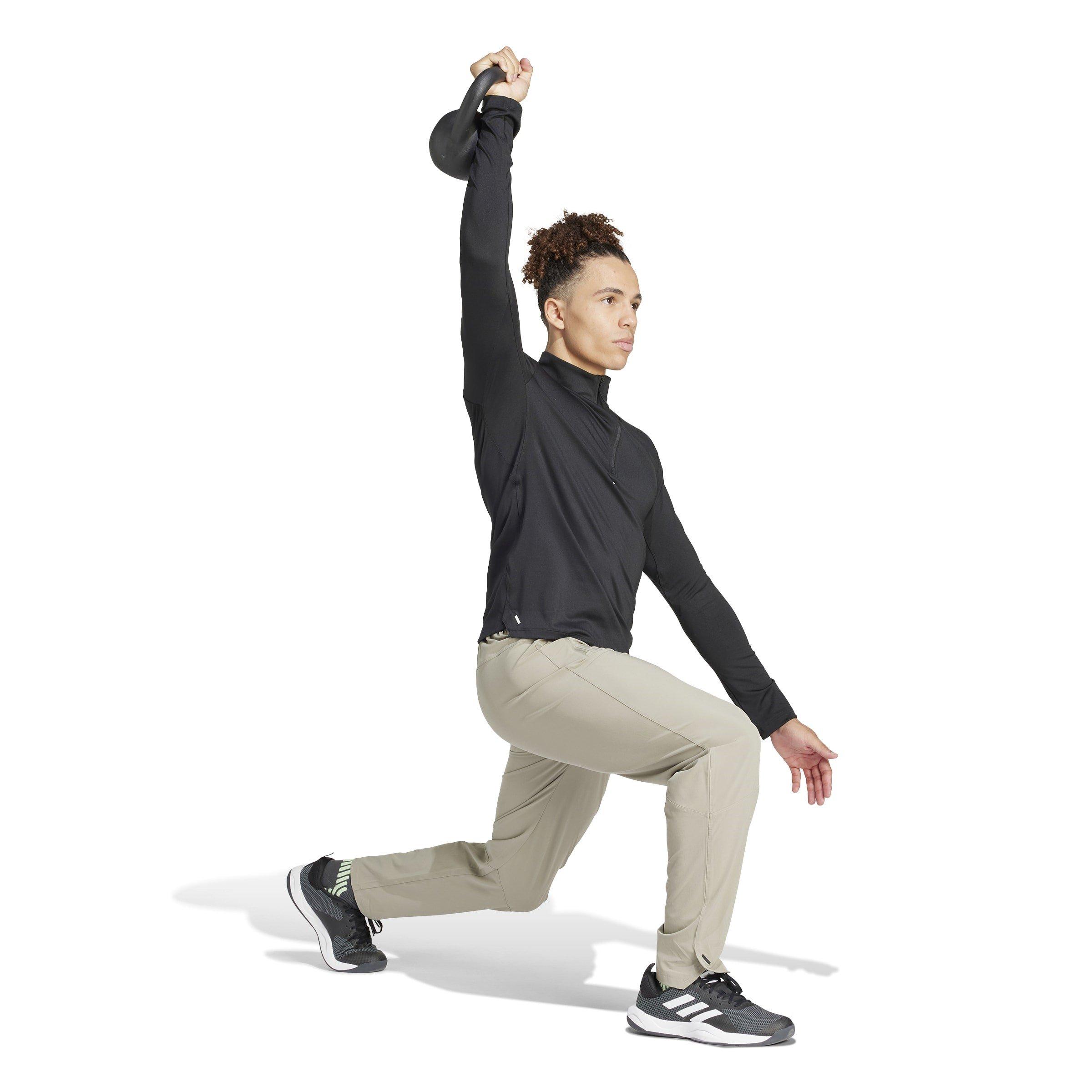 Zwart - adidas - Workout Quarter-Zip Track Top Mens - 4