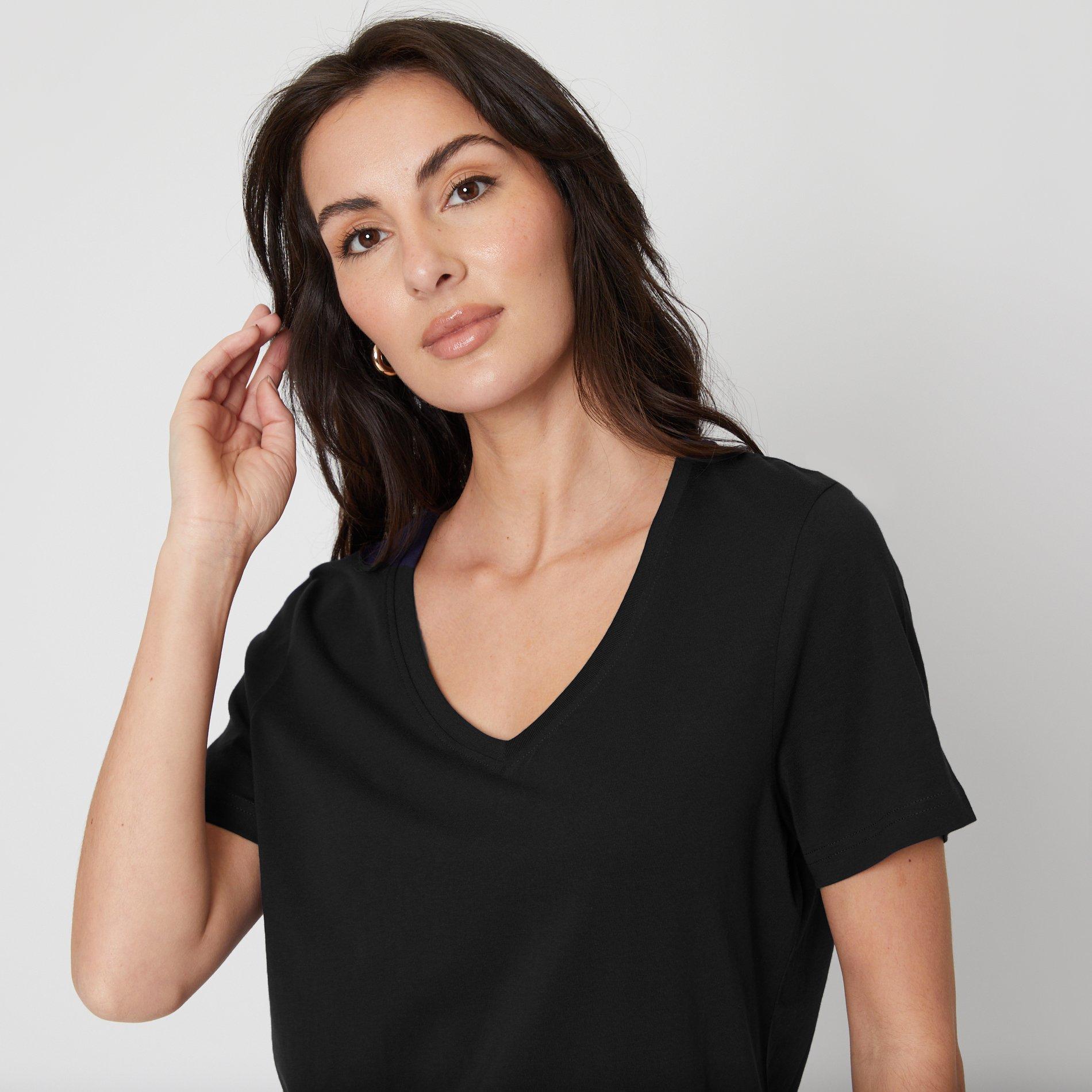 Black - Be You - ladies V-Neck T-Shirt - 2
