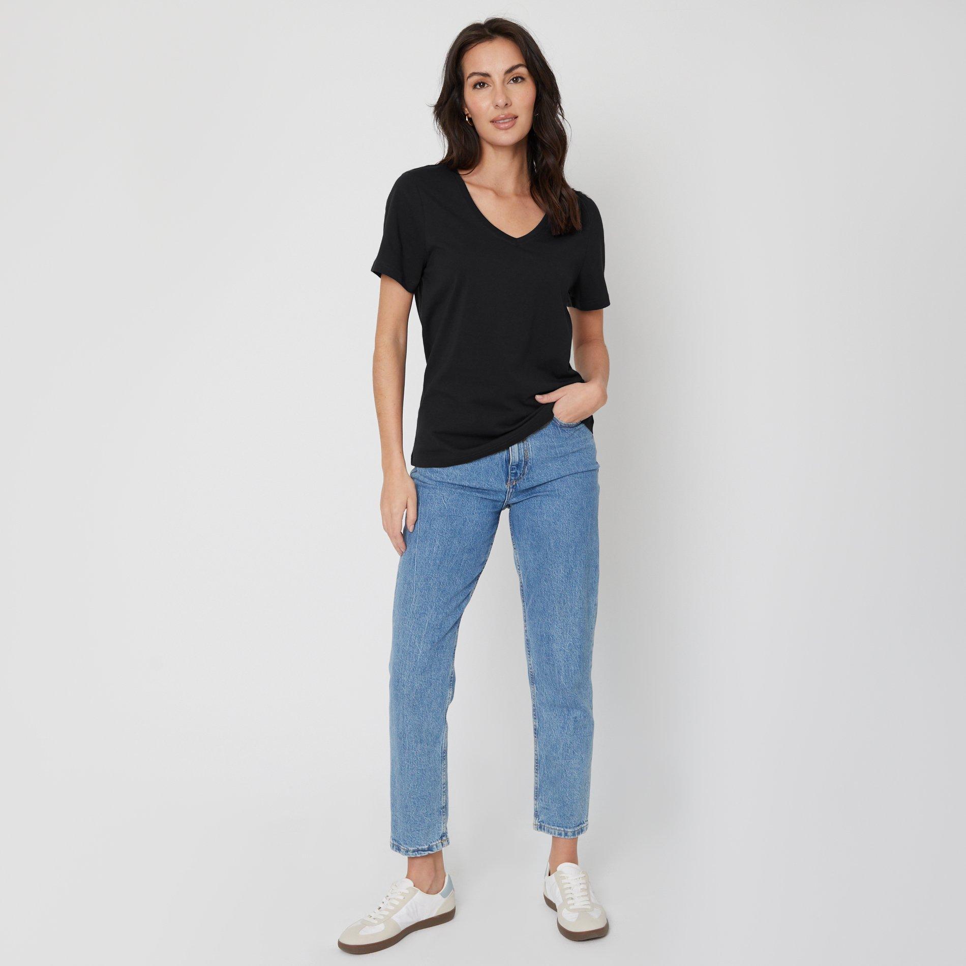 Black - Be You - ladies V-Neck T-Shirt - 4