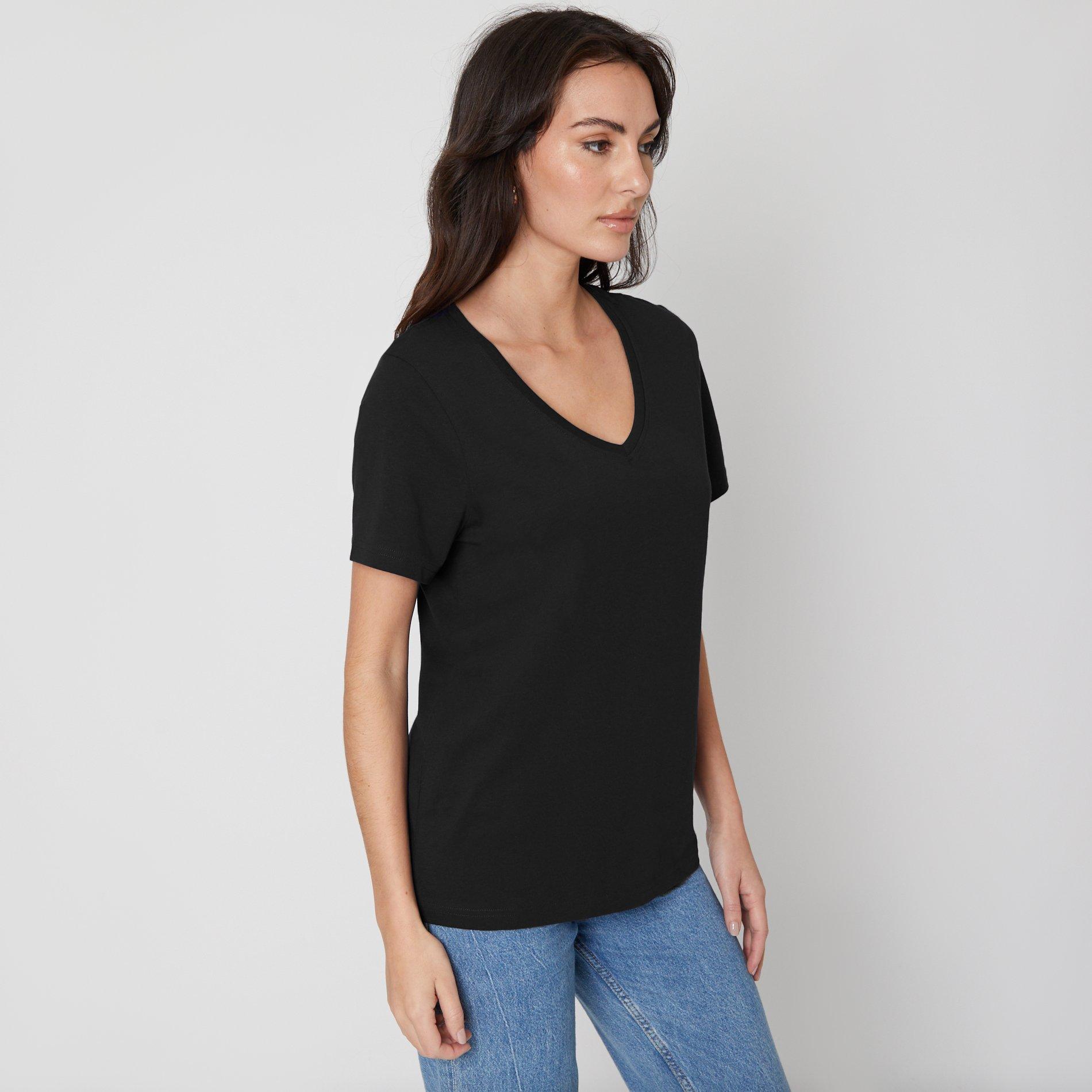 Black - Be You - ladies V-Neck T-Shirt - 5