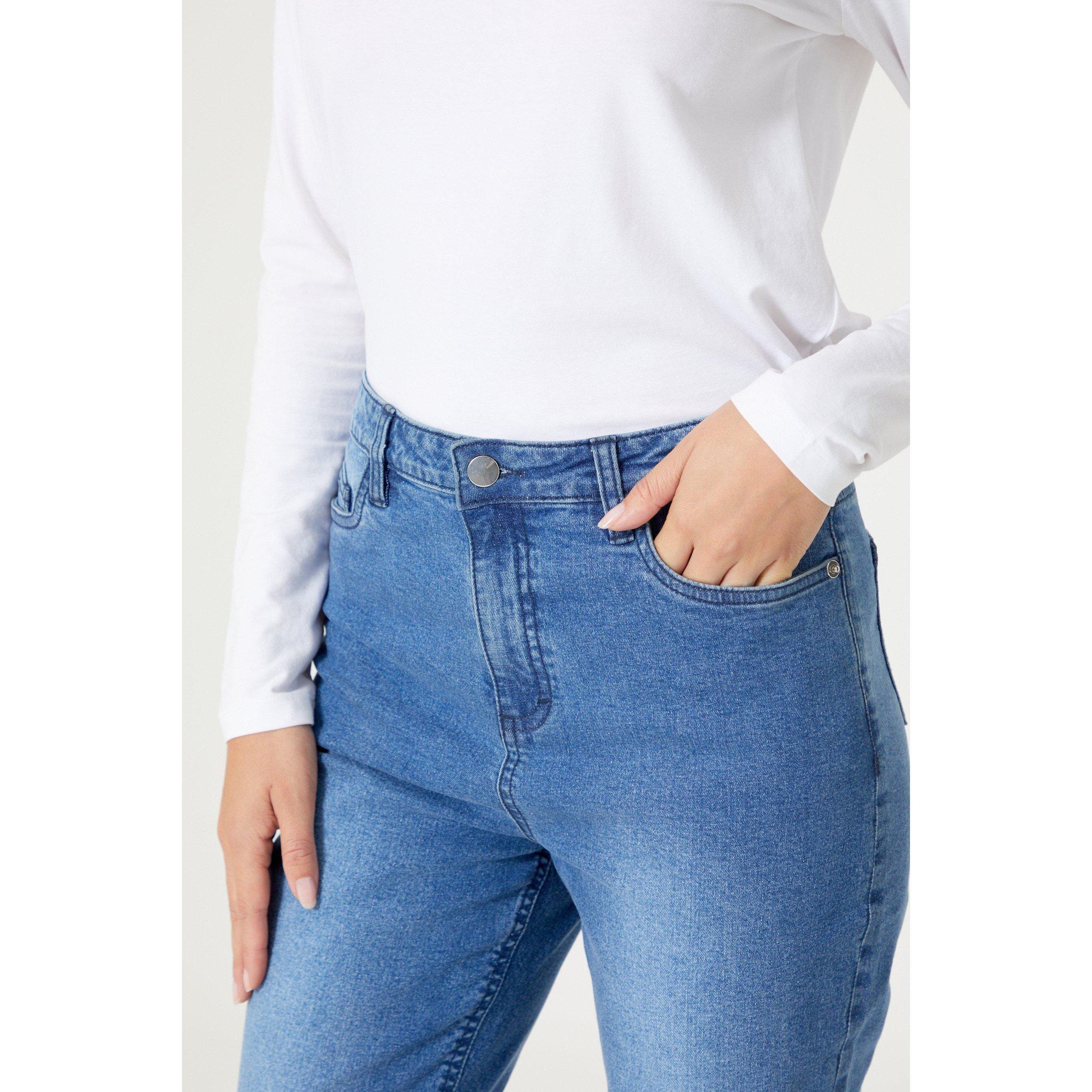 Mid Wash - Be You - Ladies Sophie Straight Leg Mid Wash Jean - 2