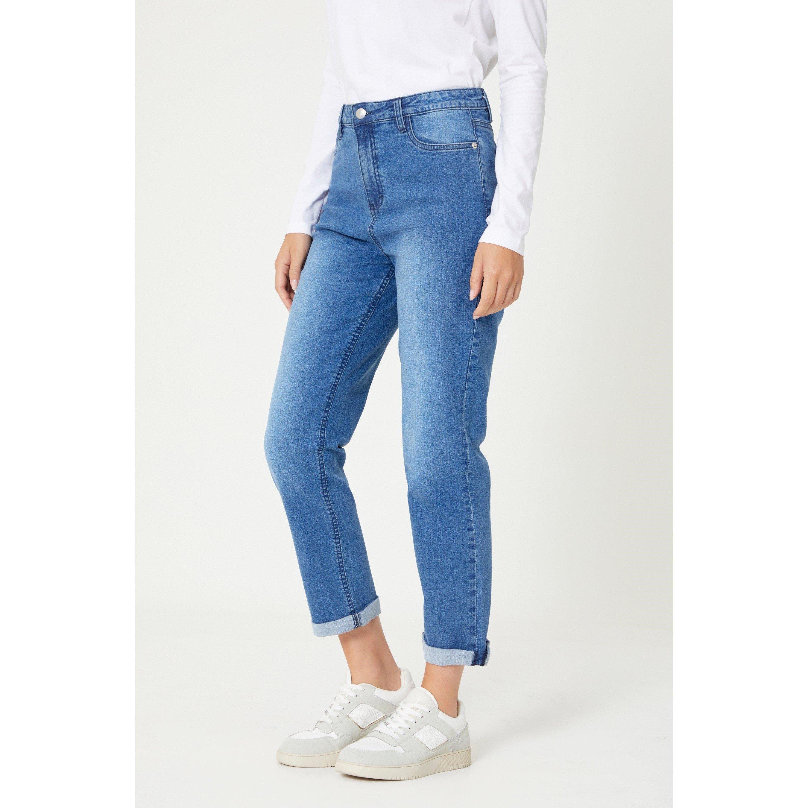 Mid Wash - Be You - Ladies Sophie Straight Leg Mid Wash Jean - 3