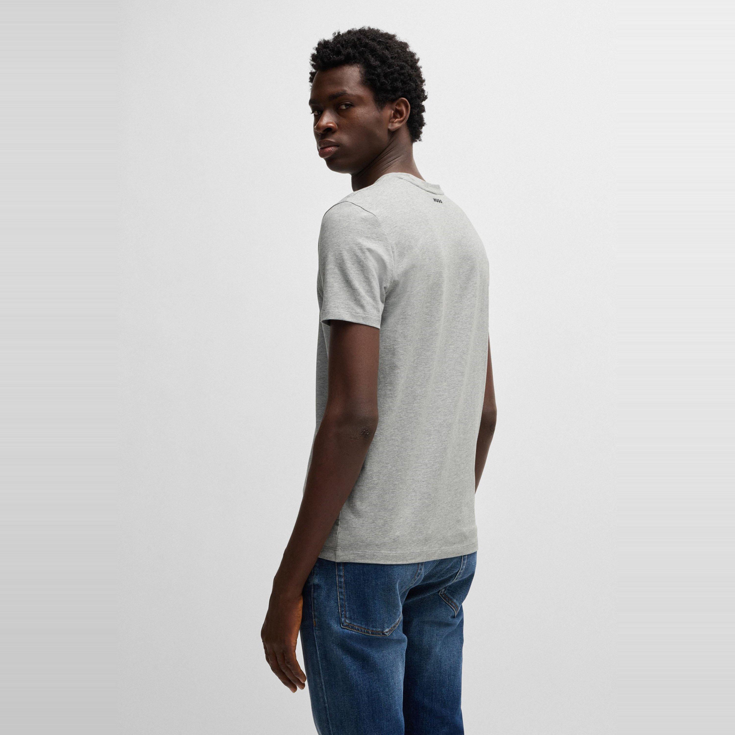 Open Grey - Hugo - Hugo Short Sleeve V Neck T Shirt - 3
