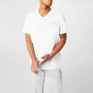 White - Slazenger - V Neck T Shirt Mens - 4