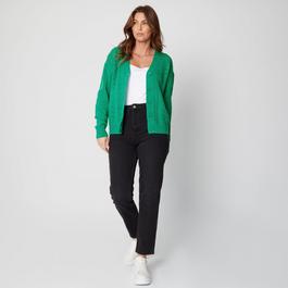 Be You Ladies Pointelle V Neck Cardigan