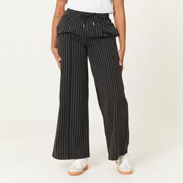 Be You Studio Pinstripe Wide Leg Trousers