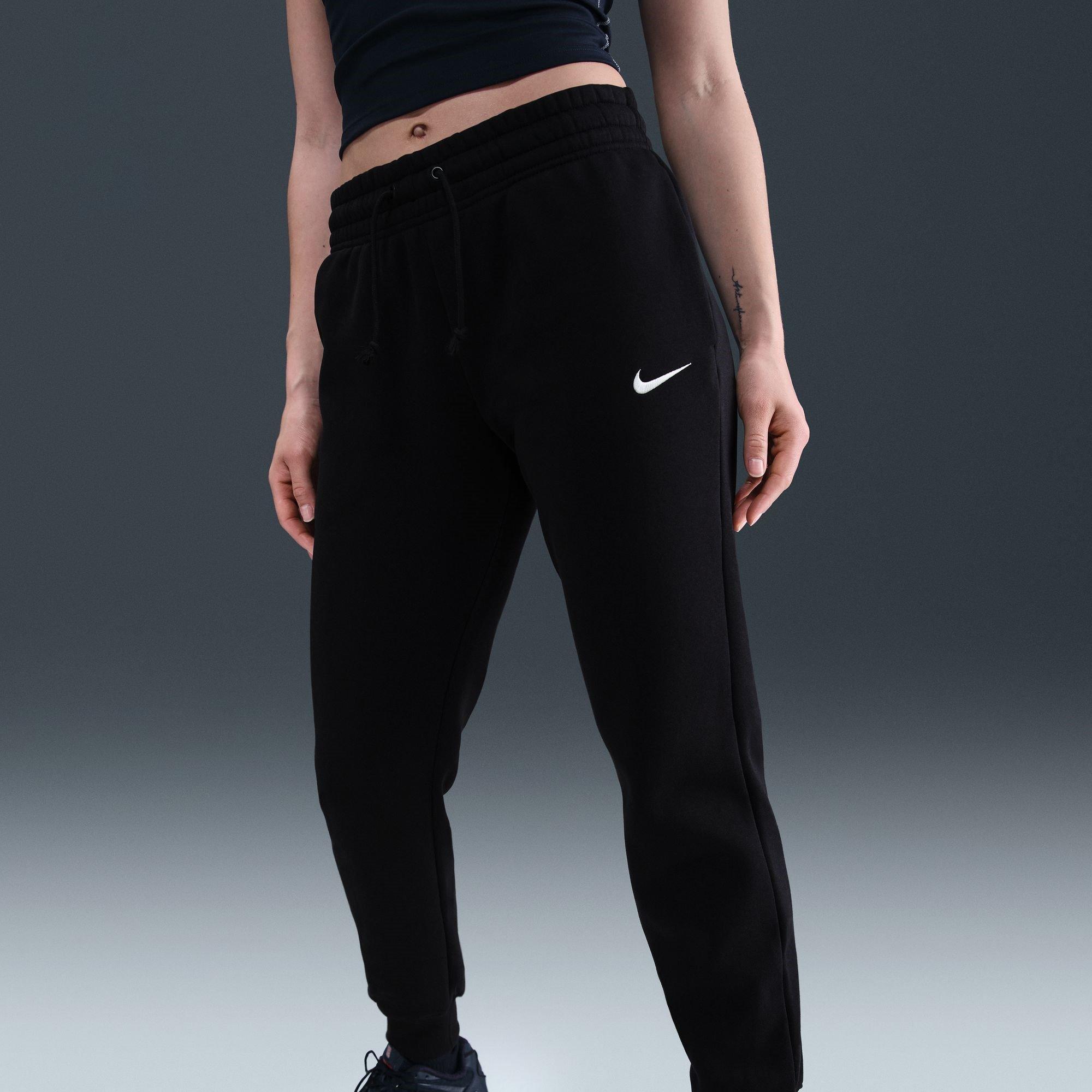 Negro - Nike - Sportswear Phoenix Fleece Women's Mid-Rise Sweatpants - 12