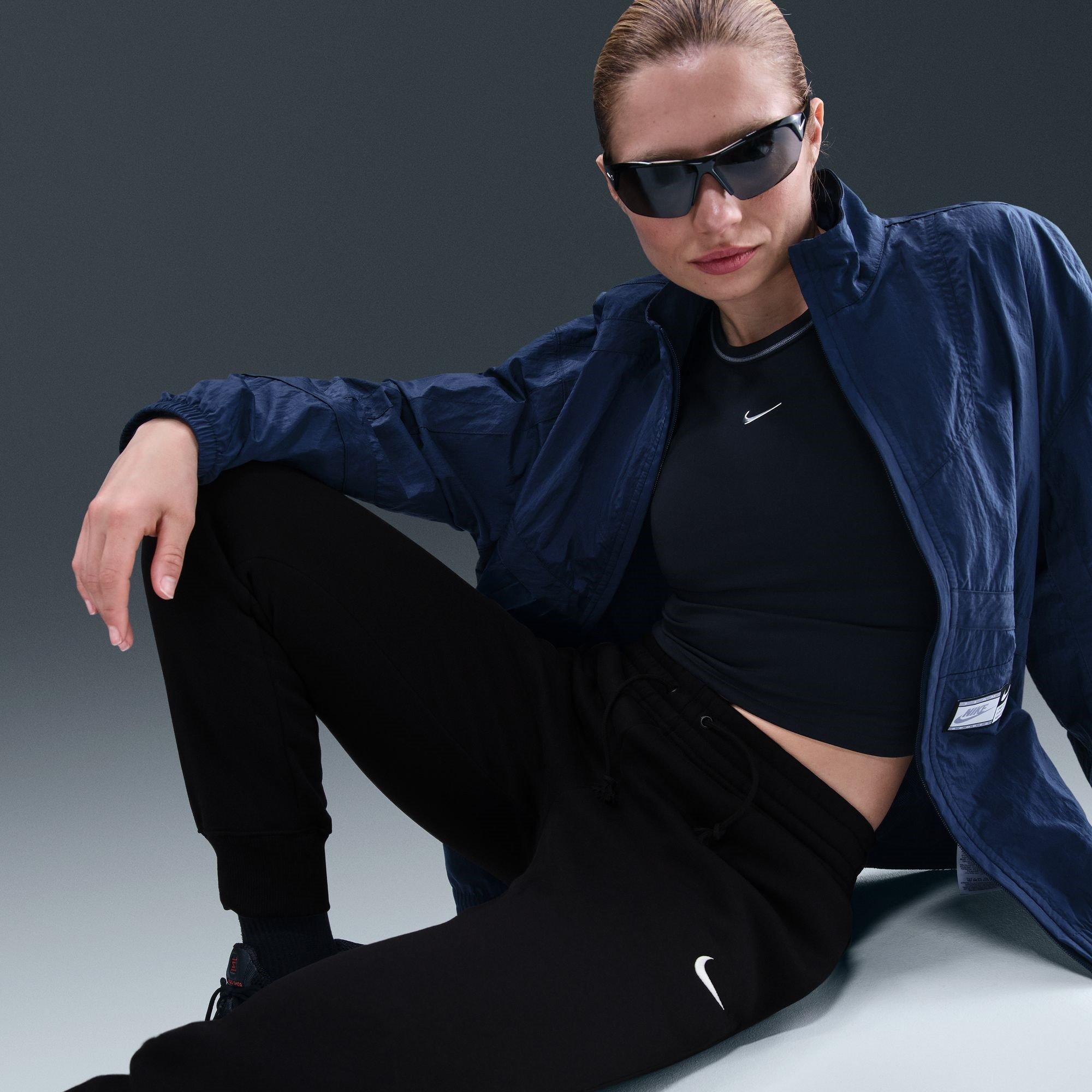 Negro - Nike - Sportswear Phoenix Fleece Women's Mid-Rise Sweatpants - 15