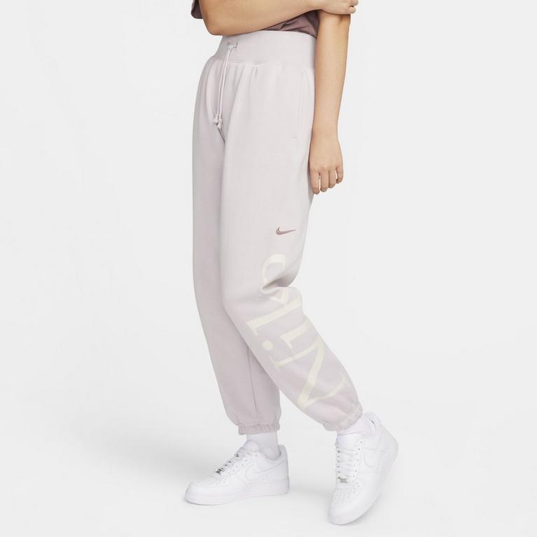 Violet Platine - Nike - Sportswear Phoenix Fleece Women's Oversized Logo Sweatpants - 1