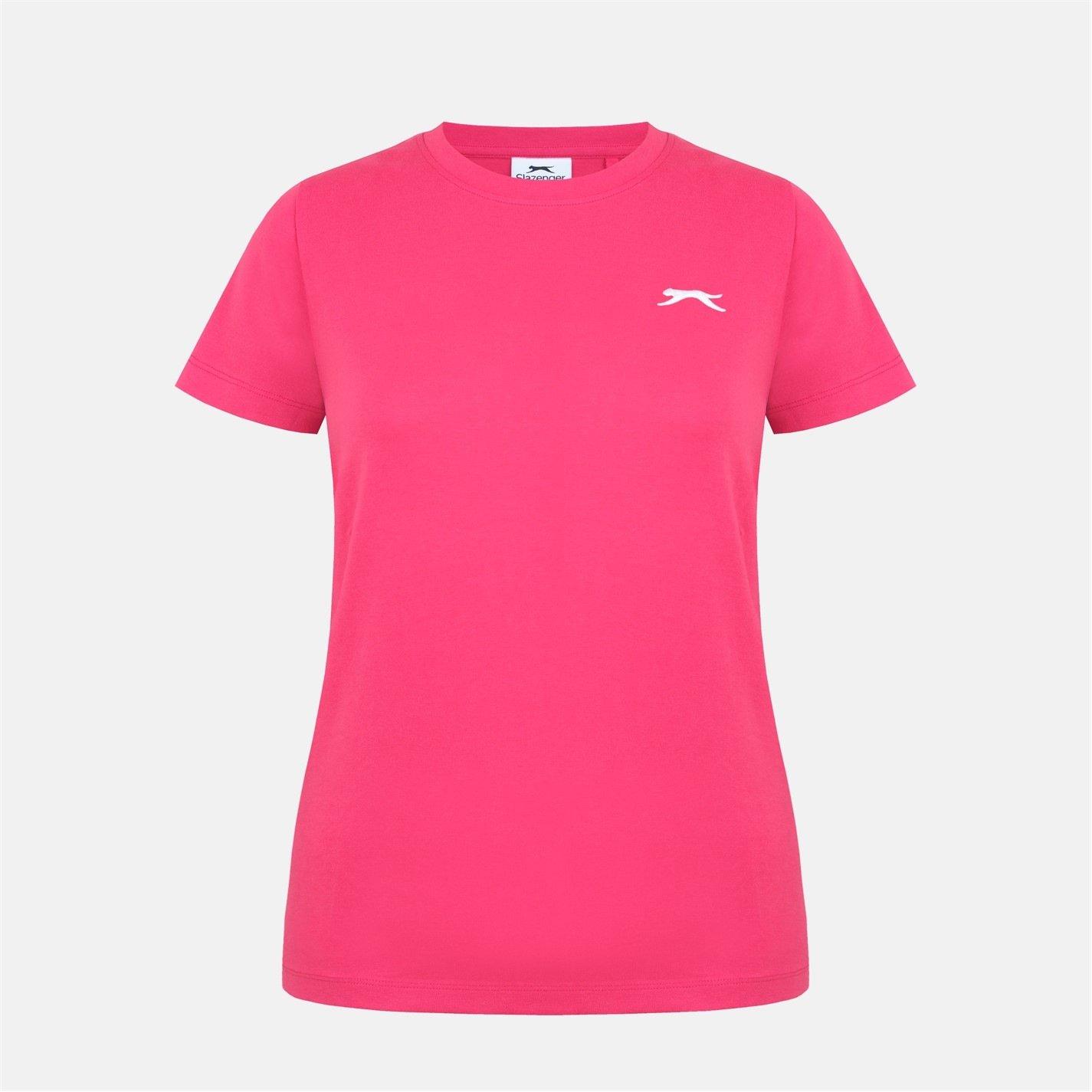 Slazenger Women's Crew Neck Tee - Brt Pink - 18 (46)