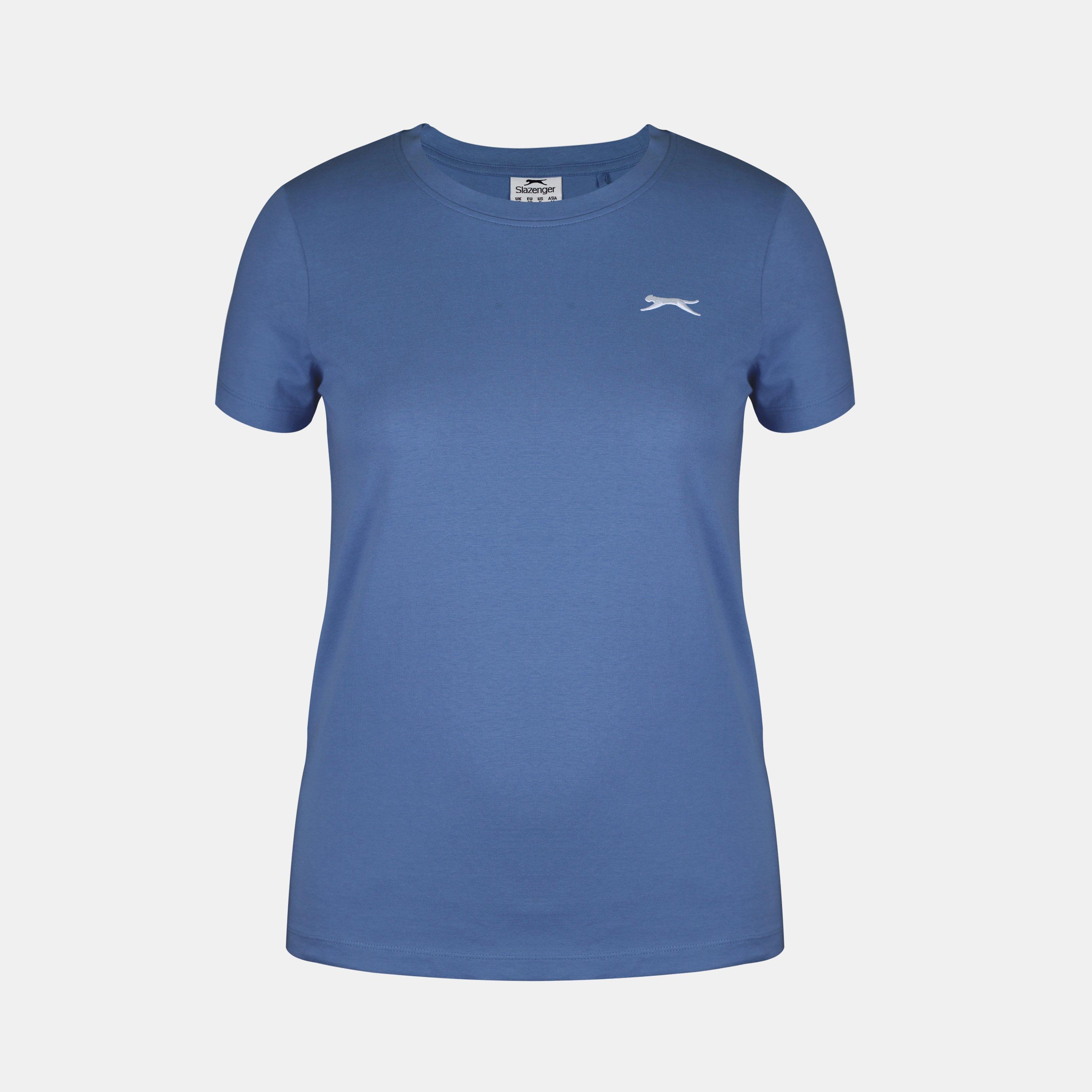 Slazenger Women's Crew Neck Tee - Blue - 16 (44)
