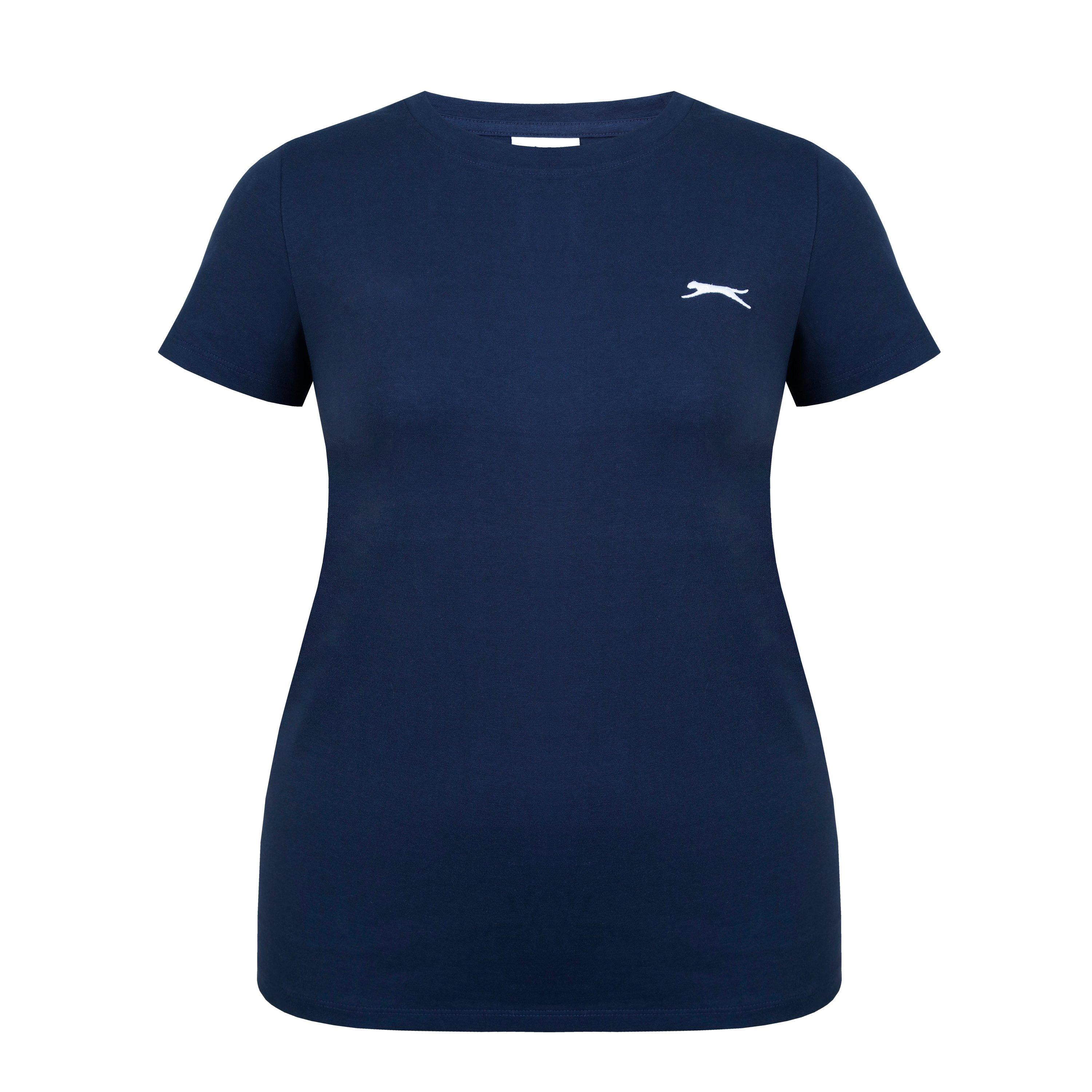 Slazenger Women's Crew Neck Tee - Navy - 14 (42)