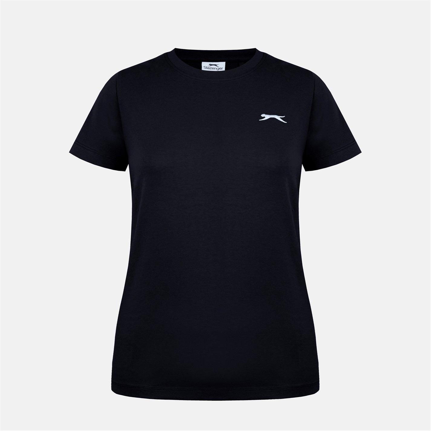 Slazenger Women's Crew Neck Tee - Black - 16 (44)