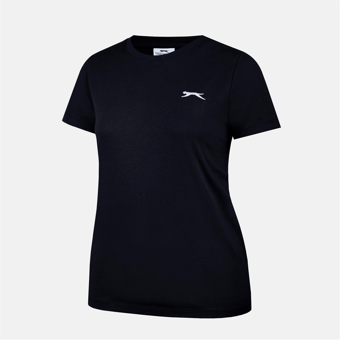 Black - Slazenger - Crew Neck Tee Womens - 3