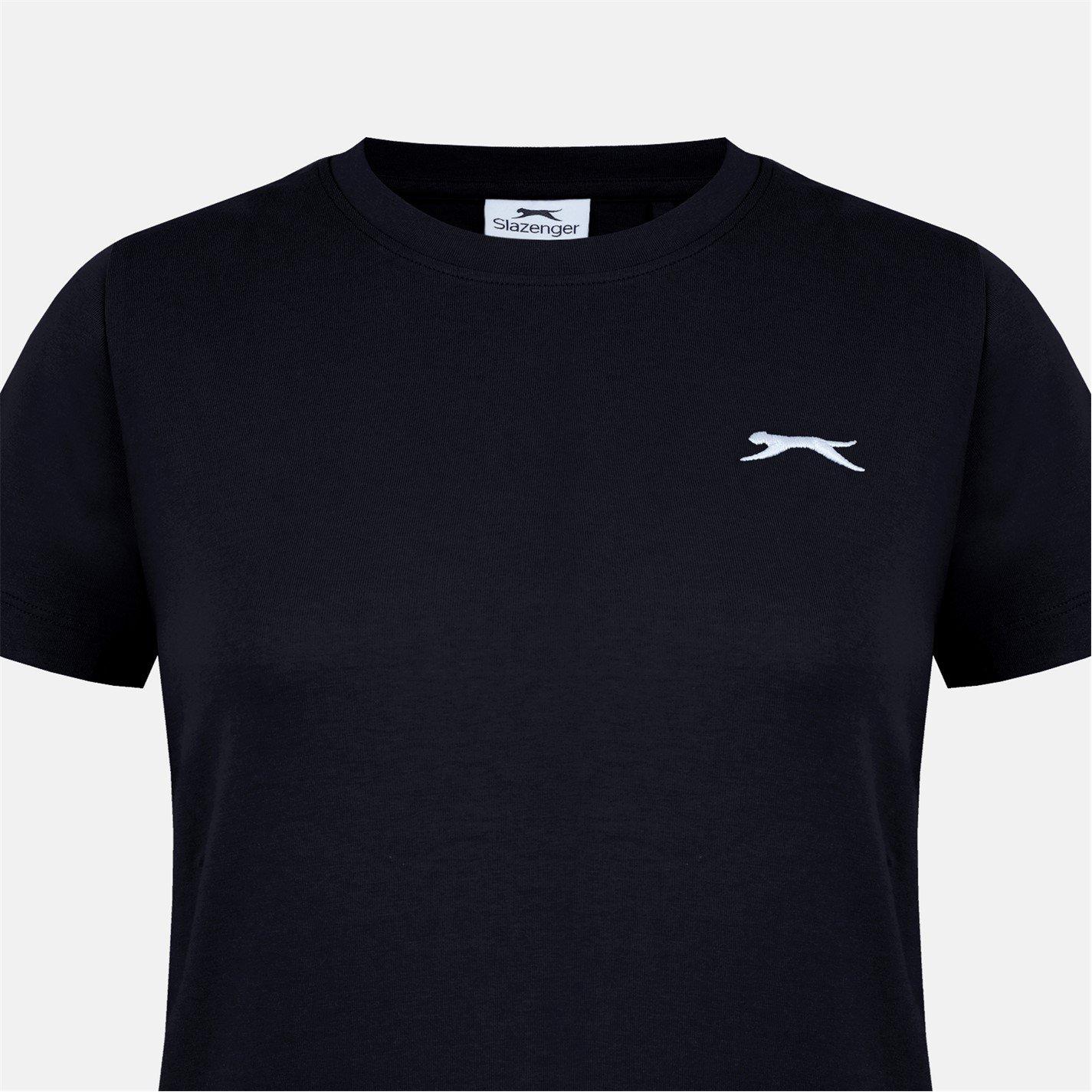 Black - Slazenger - Crew Neck Tee Womens - 4