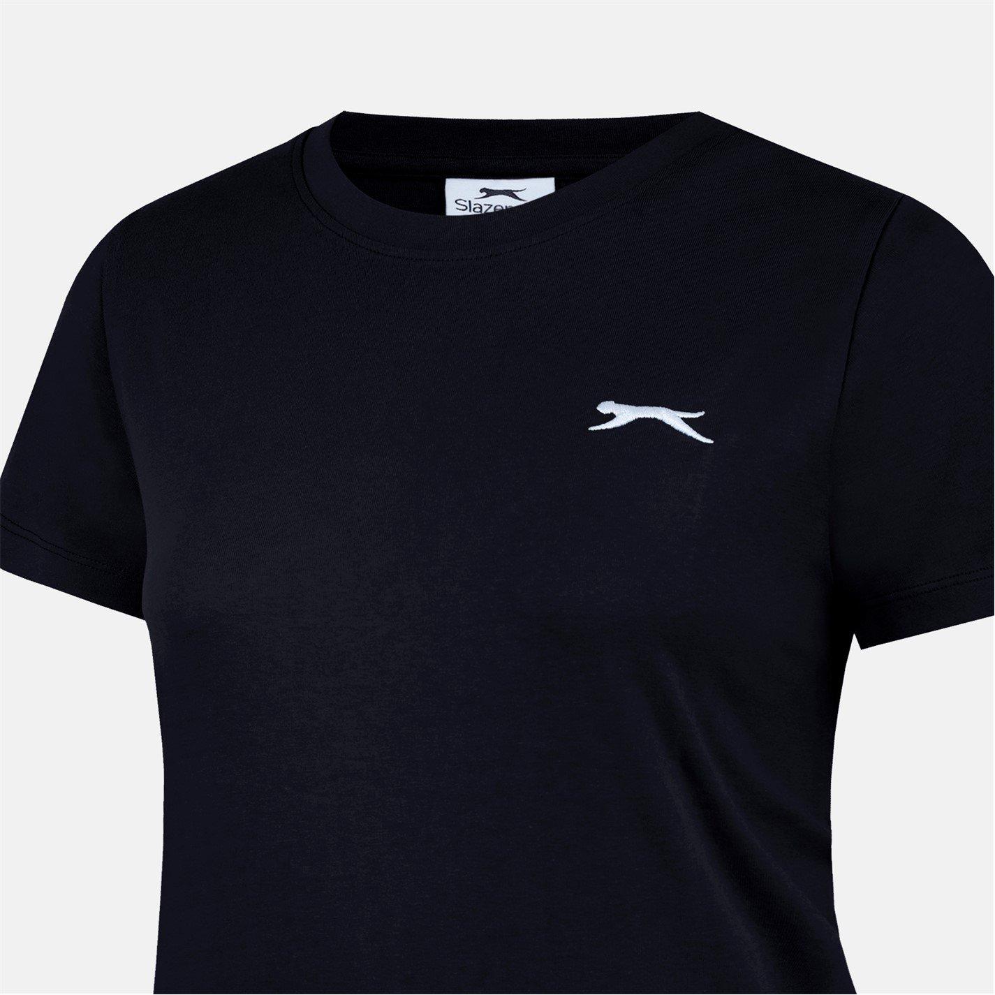 Black - Slazenger - Crew Neck Tee Womens - 5