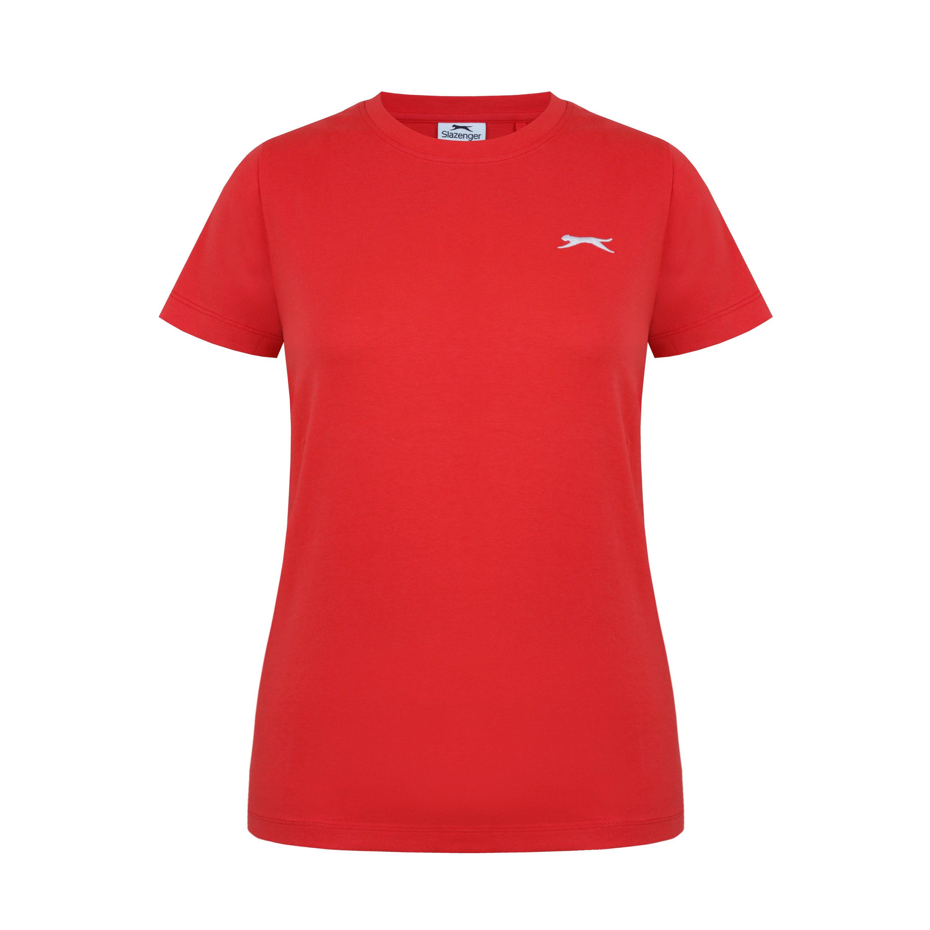 Slazenger Women's Crew Neck Tee - Red - 14 (42)