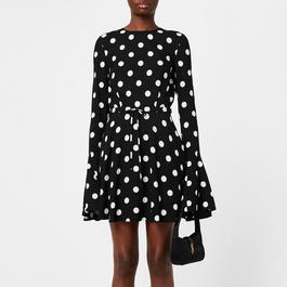 Saint Laurent Polka Dot Dress