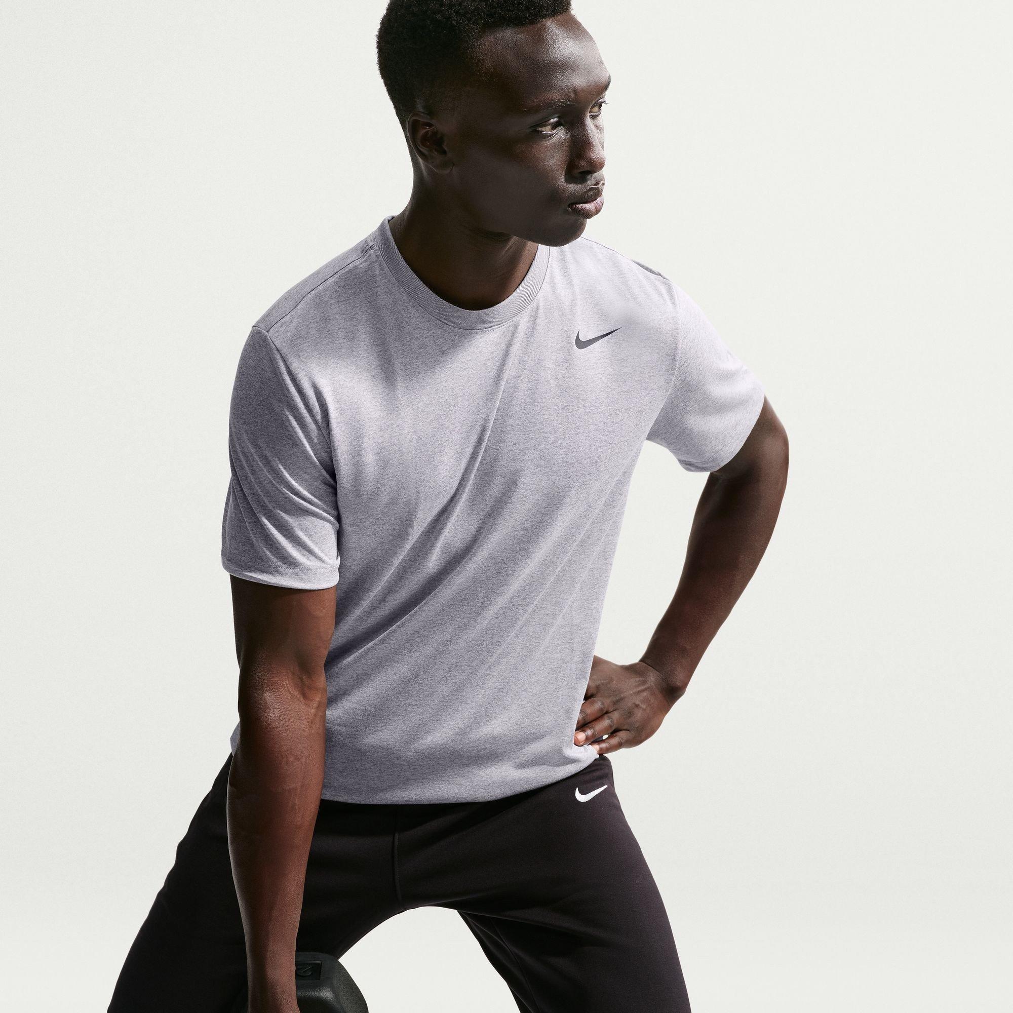 Gris/Negro - Nike - Dri-FIT Legend Men's Fitness T-Shirt - 5