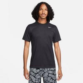 Nike Le Breve Longline t-shirt i batikfarve med rå kant