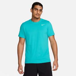 Nike Le Breve Longline t-shirt i batikfarve med rå kant