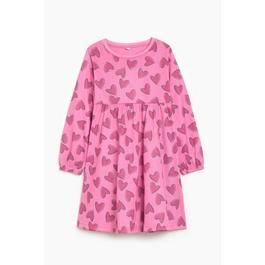Studio Studio Younger Girls Pink Heart Dress