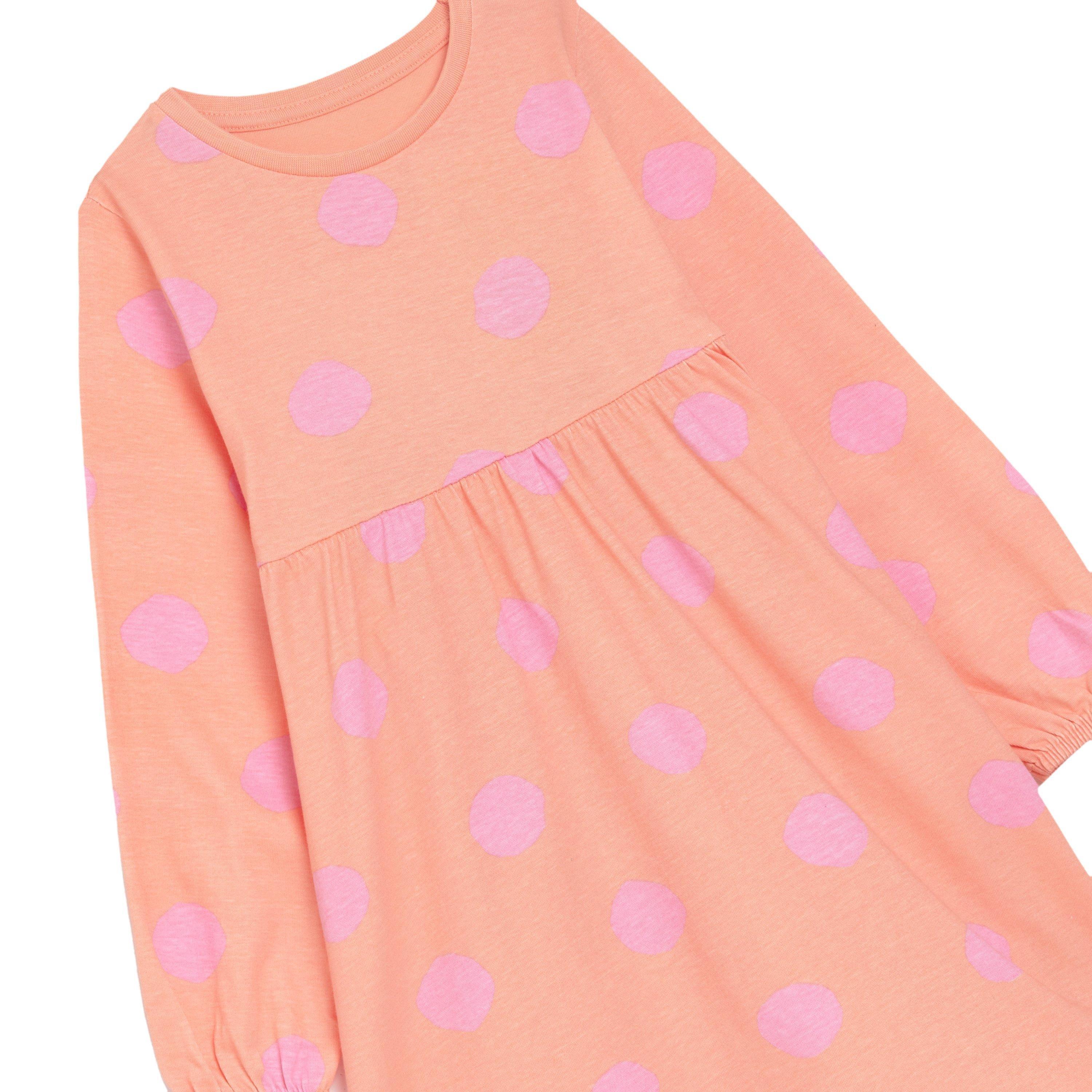 PINK ORANGE - Be You - Polka Dot Mini Dress - 3