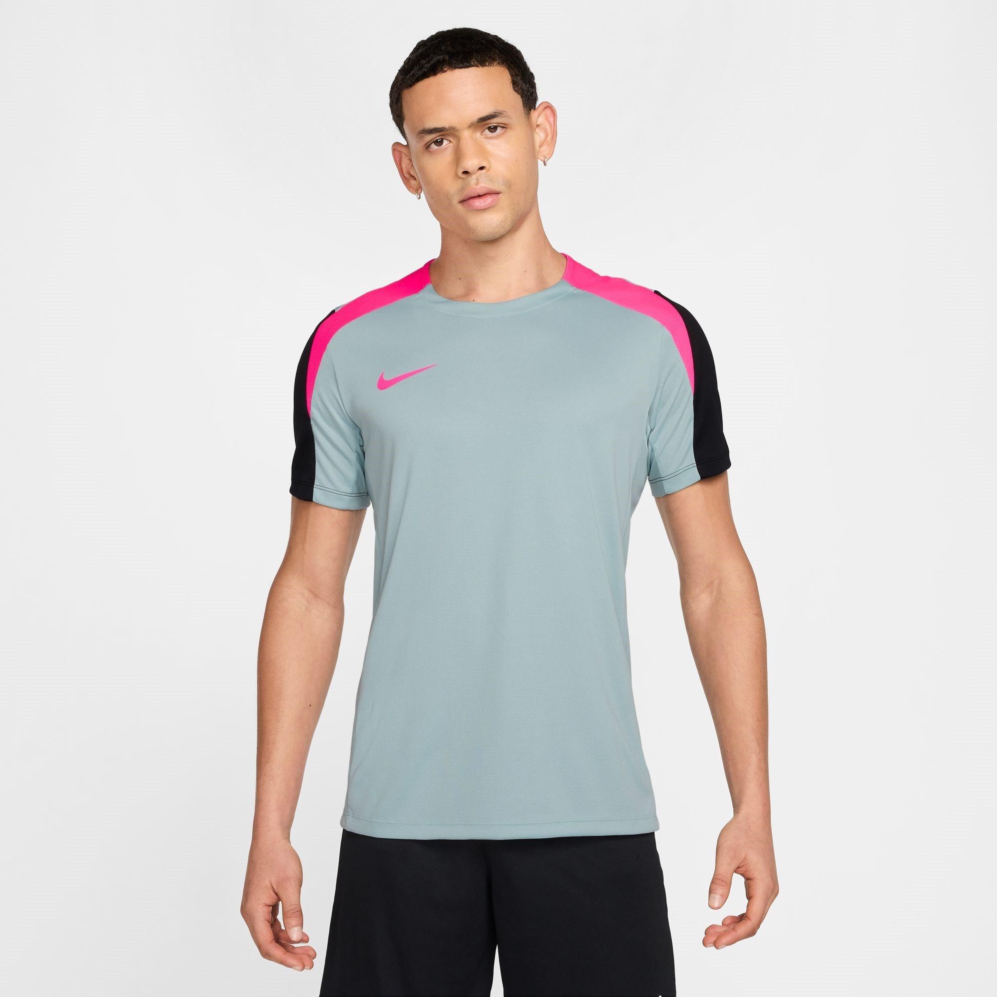 Nike Men's Strike Short-Sleeve Football Top Adults - Grey/Pink - XS